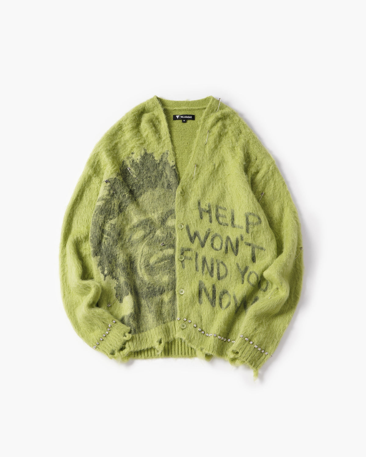 Valabasas Can't Hide Sweater - Distressed Green