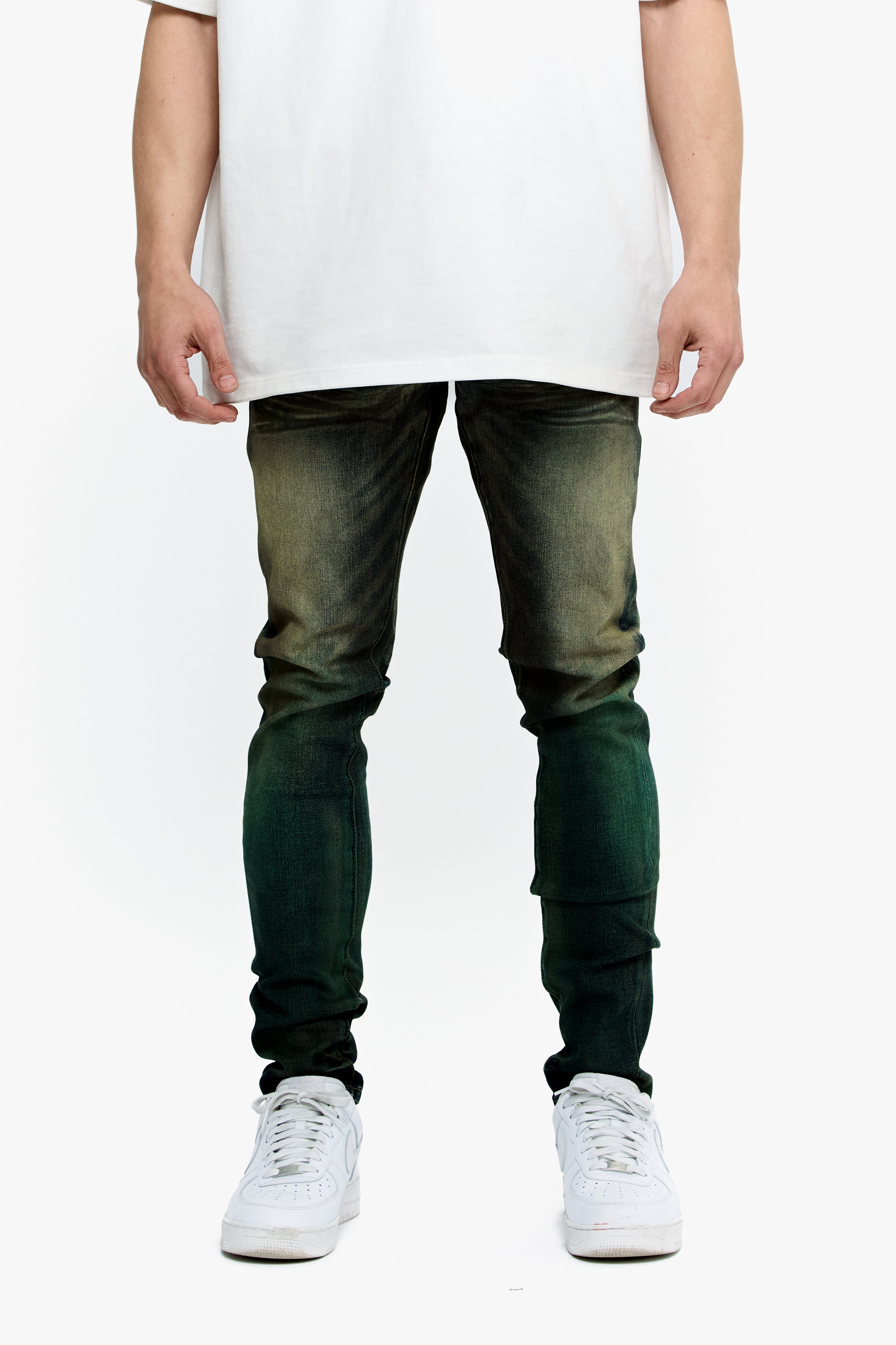 Valabasas Mr. Flex Skinny G-Vintage Blue Men's Jeans - Green Wash