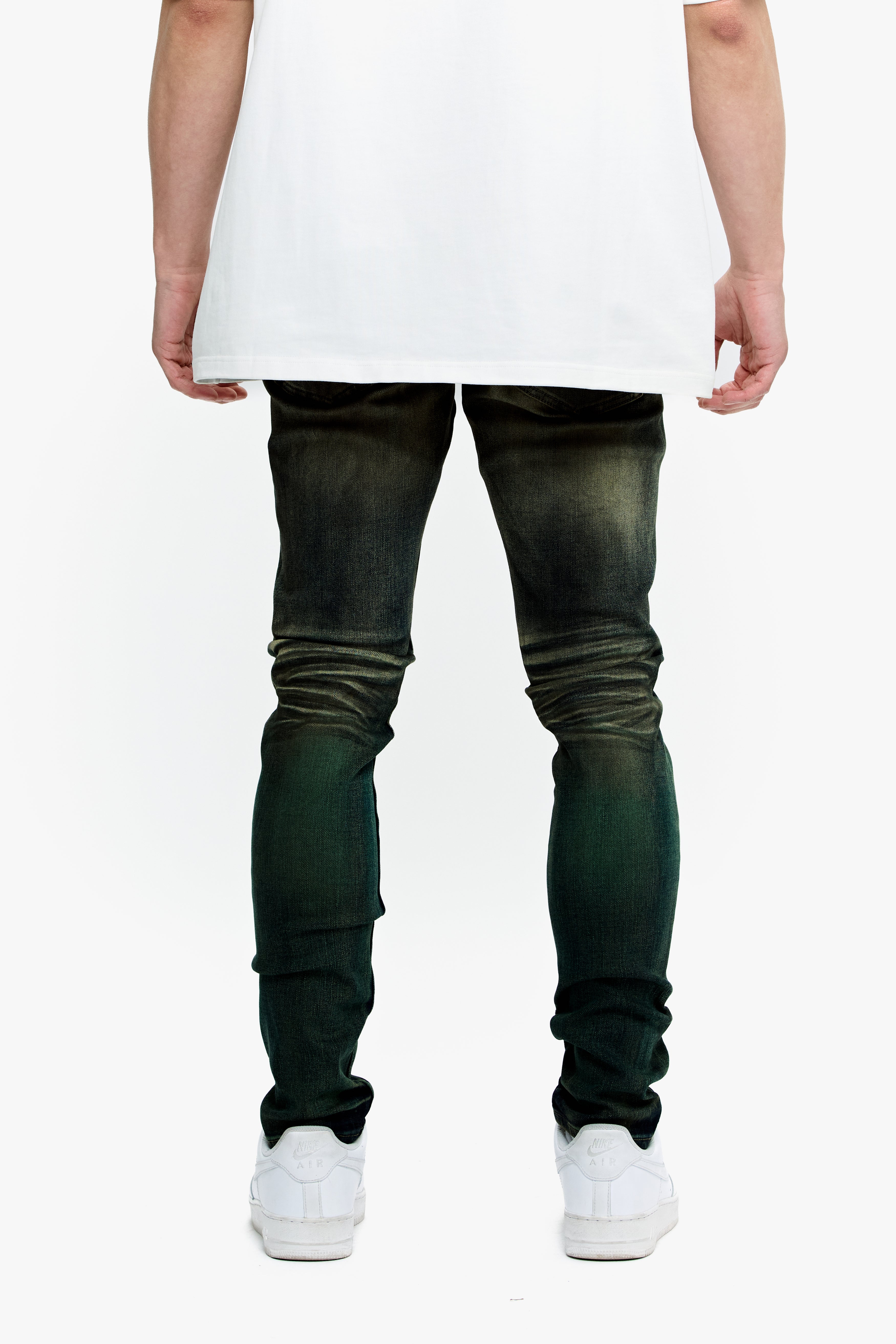 Valabasas Mr. Flex Skinny G-Vintage Blue Men's Jeans - Green Wash