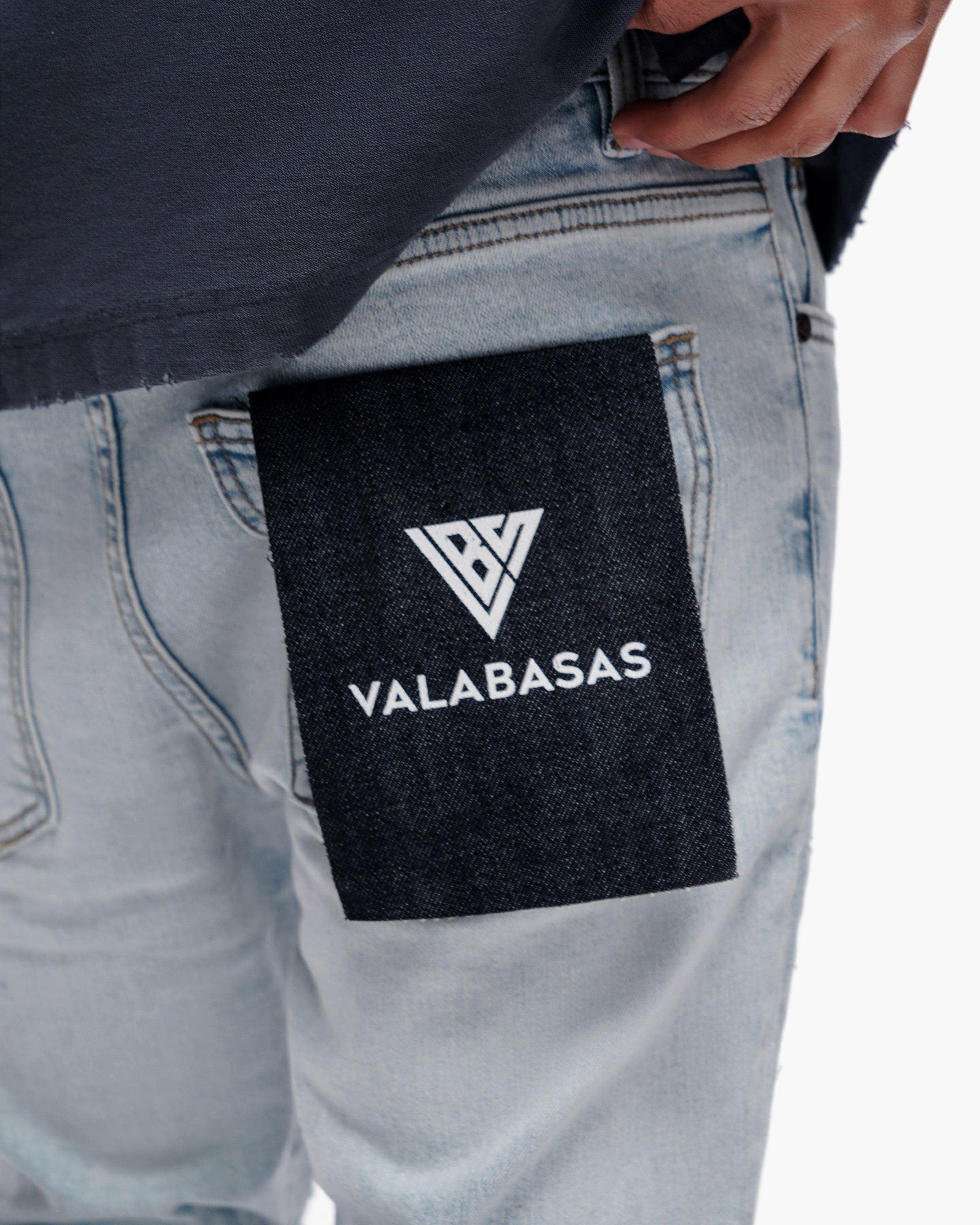 Valabasas Distressed Skinny Jeans - Stretch Denim