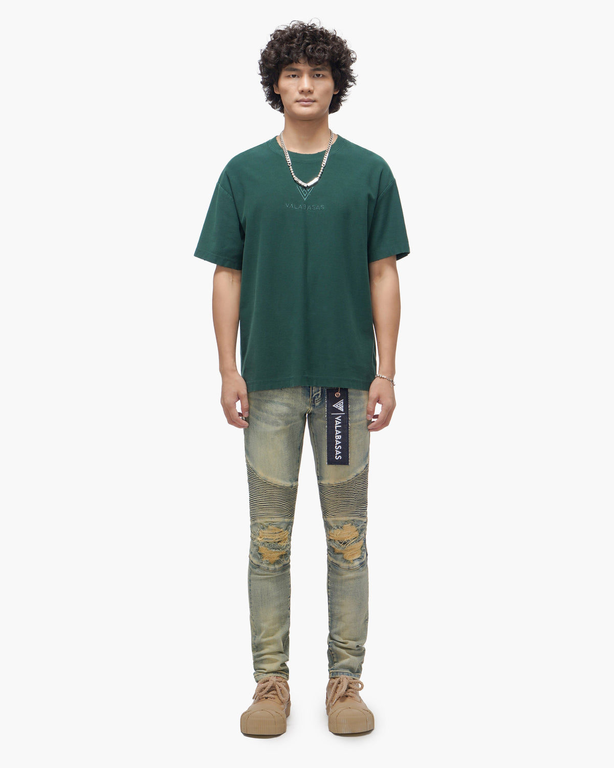 Mr.Biker Vintage Wash Skinny Jeans