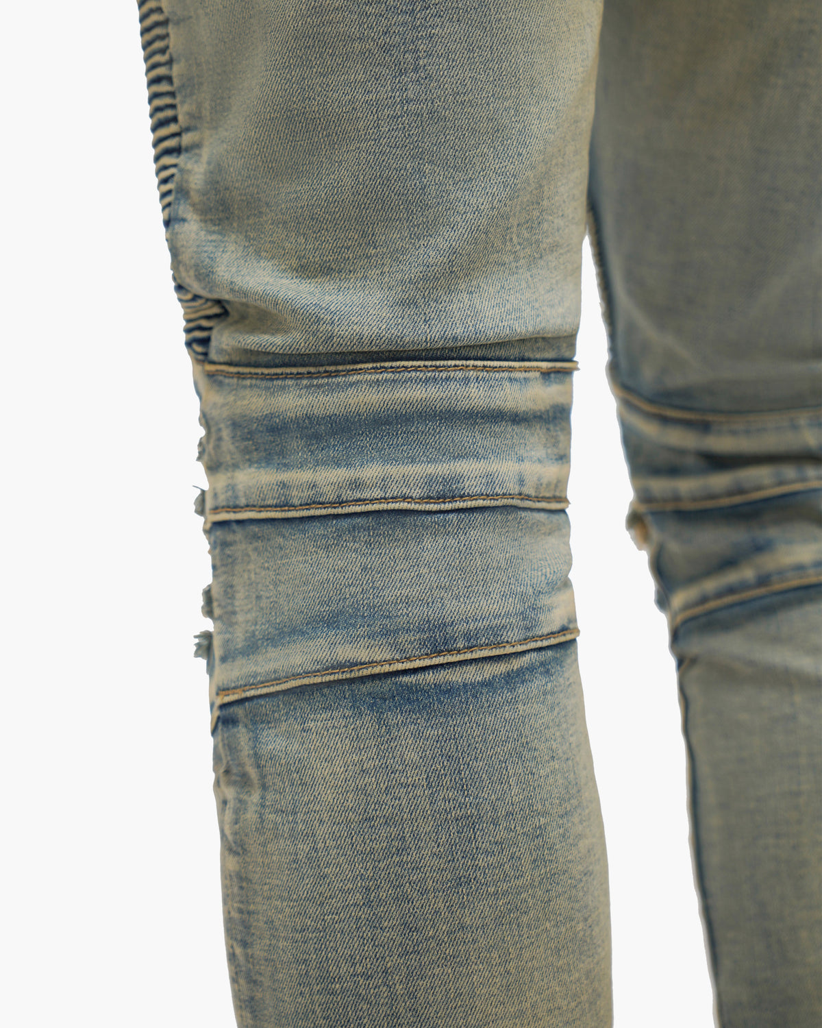 Mr.Biker Vintage Wash Skinny Jeans