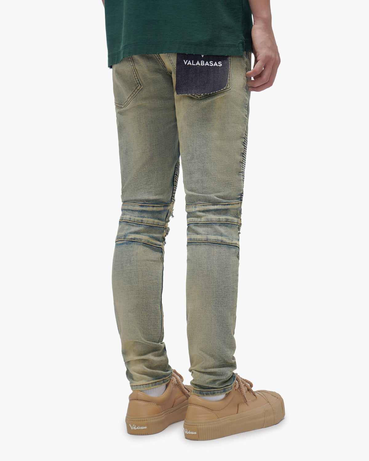 Mr.Biker Vintage Wash Skinny Jeans