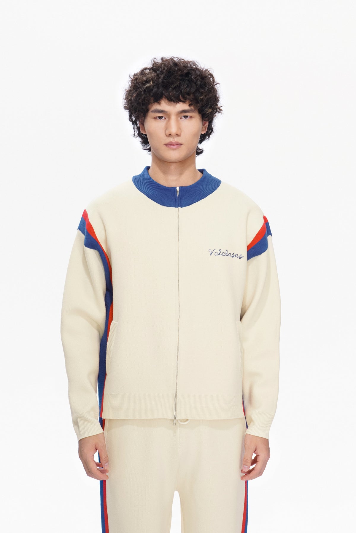 Valabasas Script Jacket - Embroidered Apricot