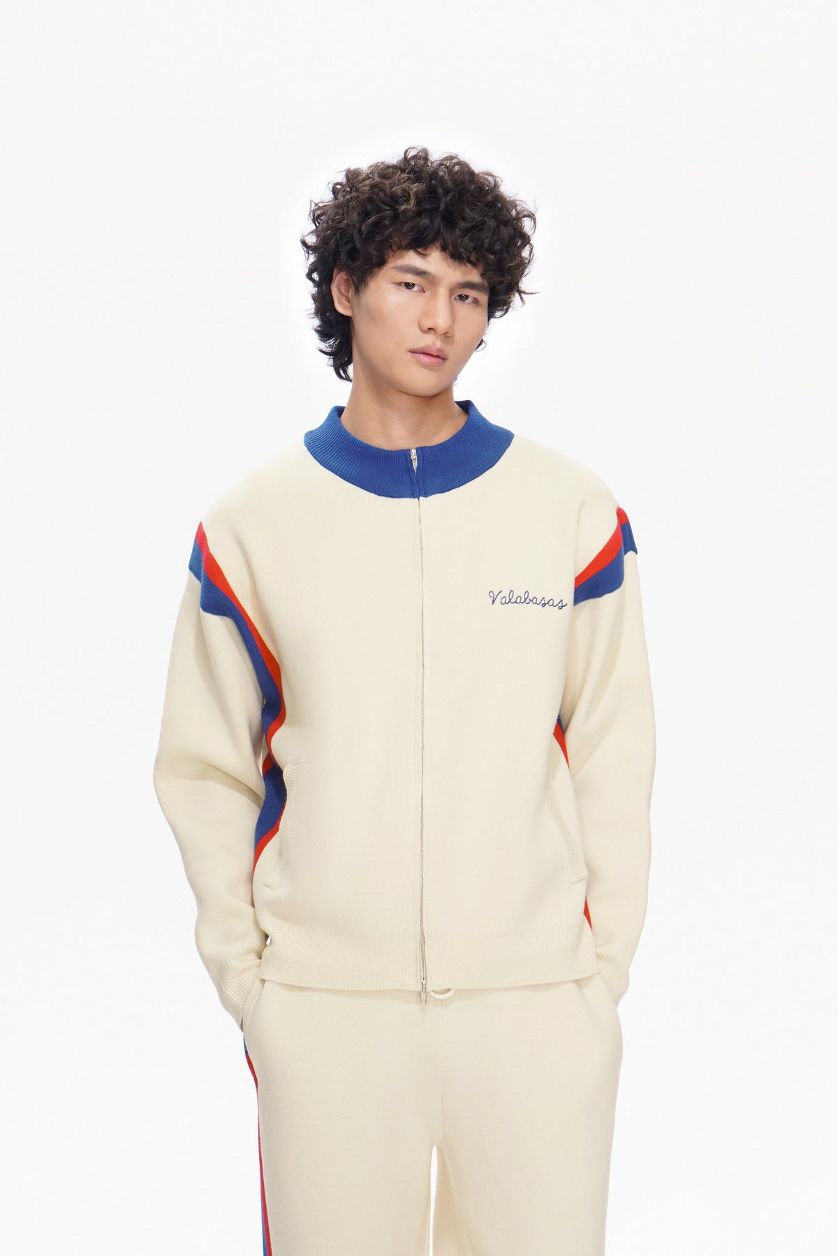 Valabasas Script Jacket - Embroidered Apricot