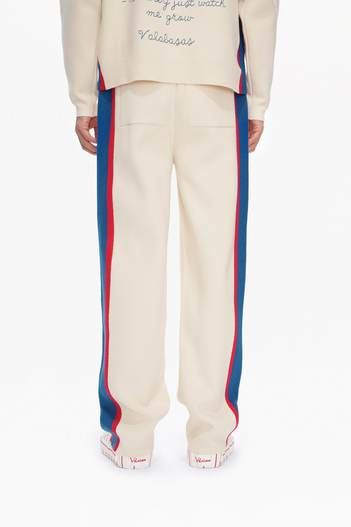 Valabasas Stripe Jogger-Pants - Relaxed Fit Apricot