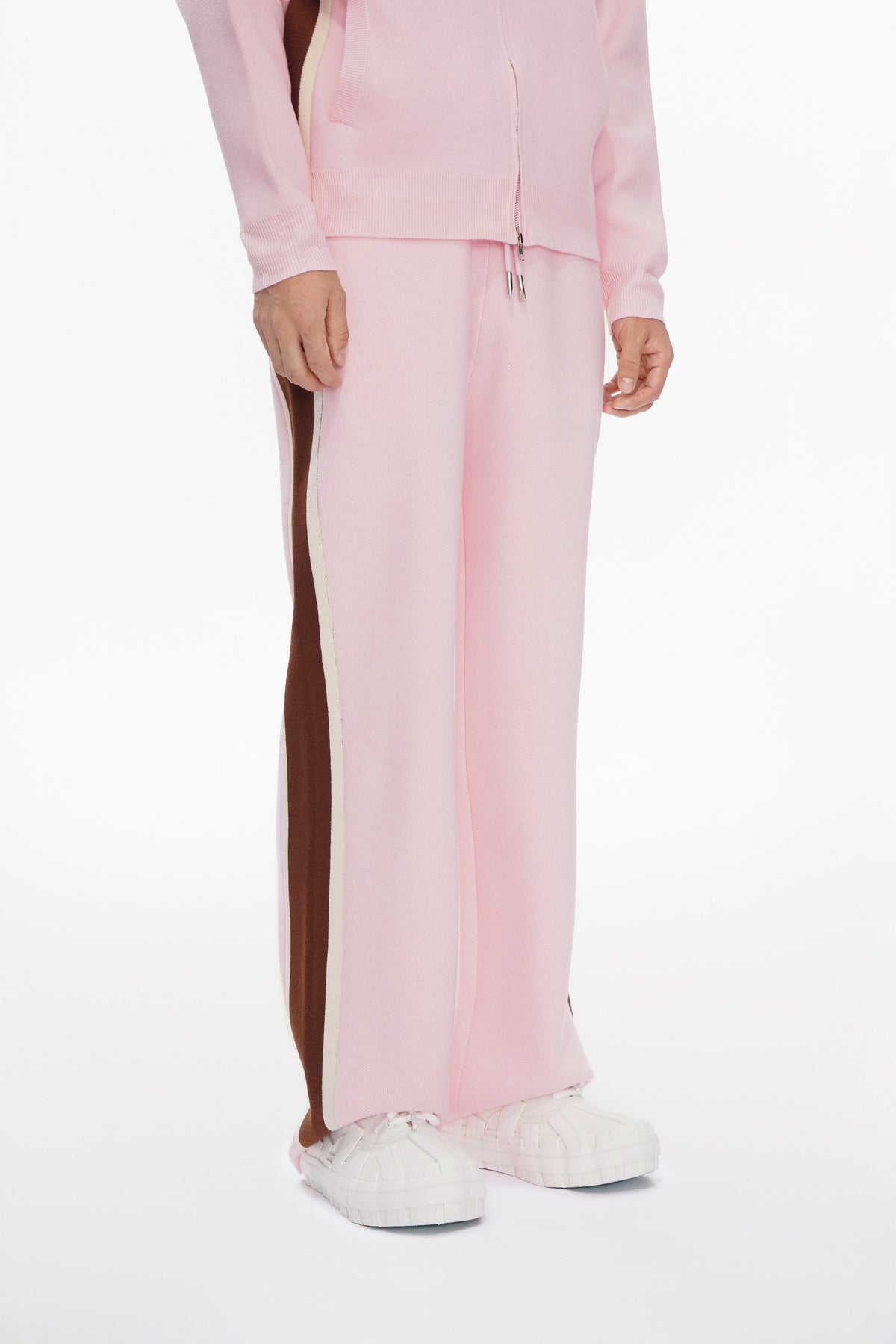 Valabasas Contrast Jogger-Pants - Relaxed Fit Pink