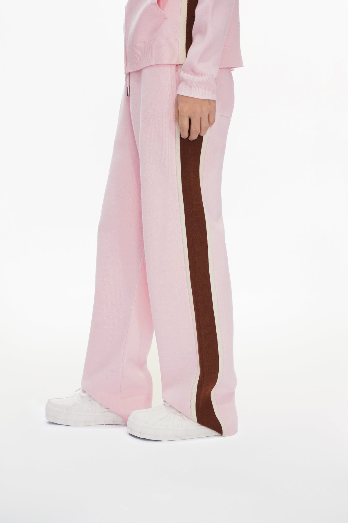 Valabasas Contrast Jogger-Pants - Relaxed Fit Pink