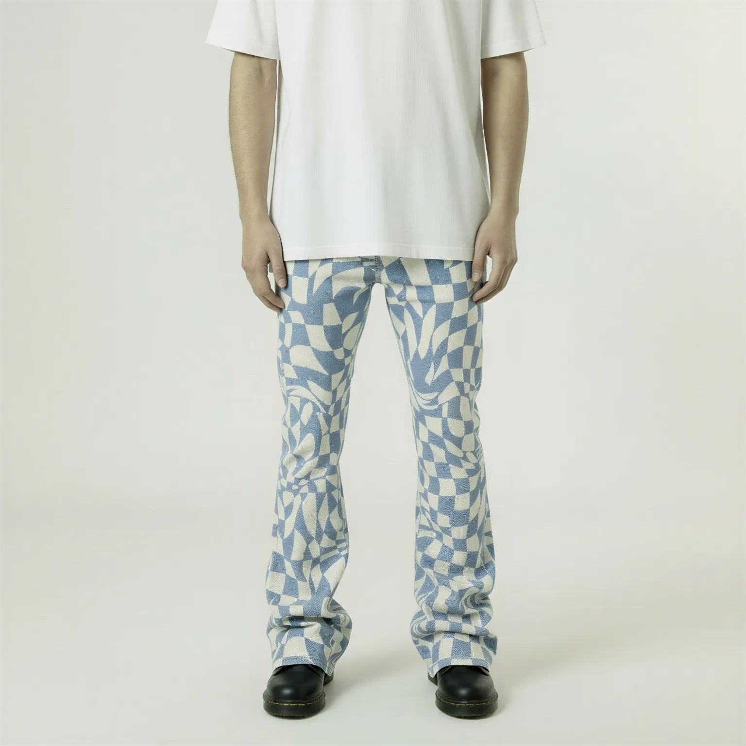 Red Poppy Vm-08 Stacked Denim Jeans - Patterned