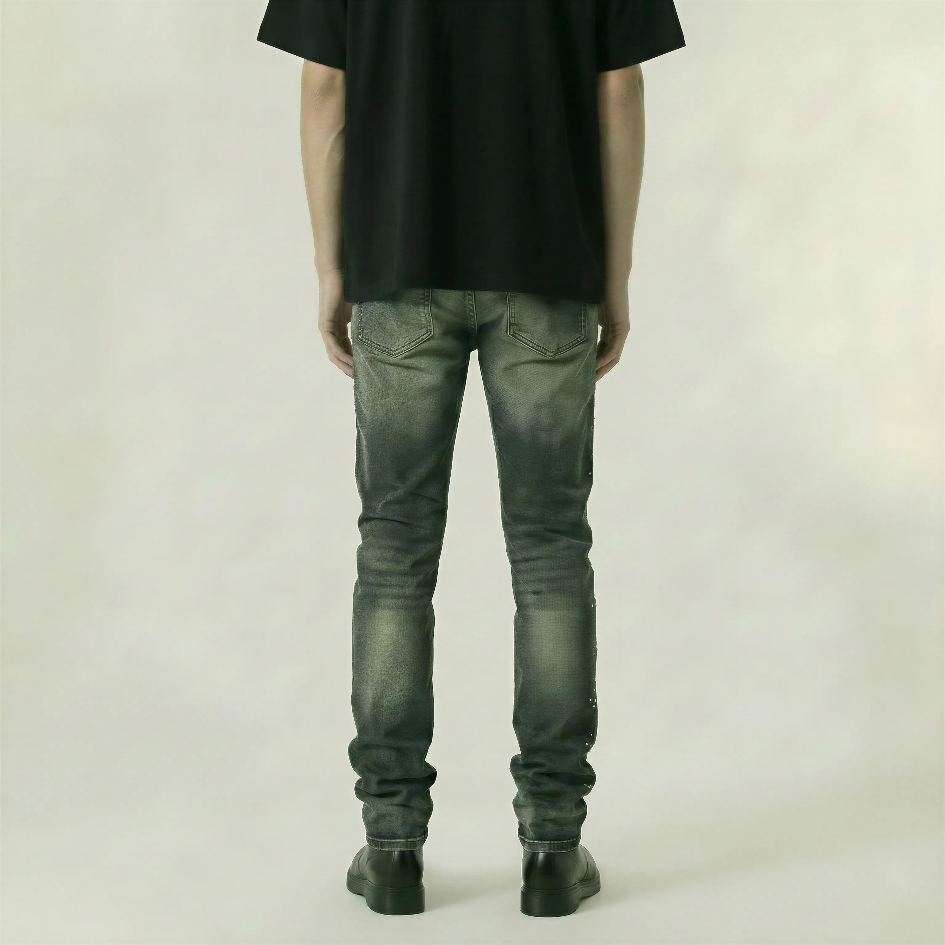 Red Poppy Vm-09 SKINNY Denim Jeans - Acid Wash