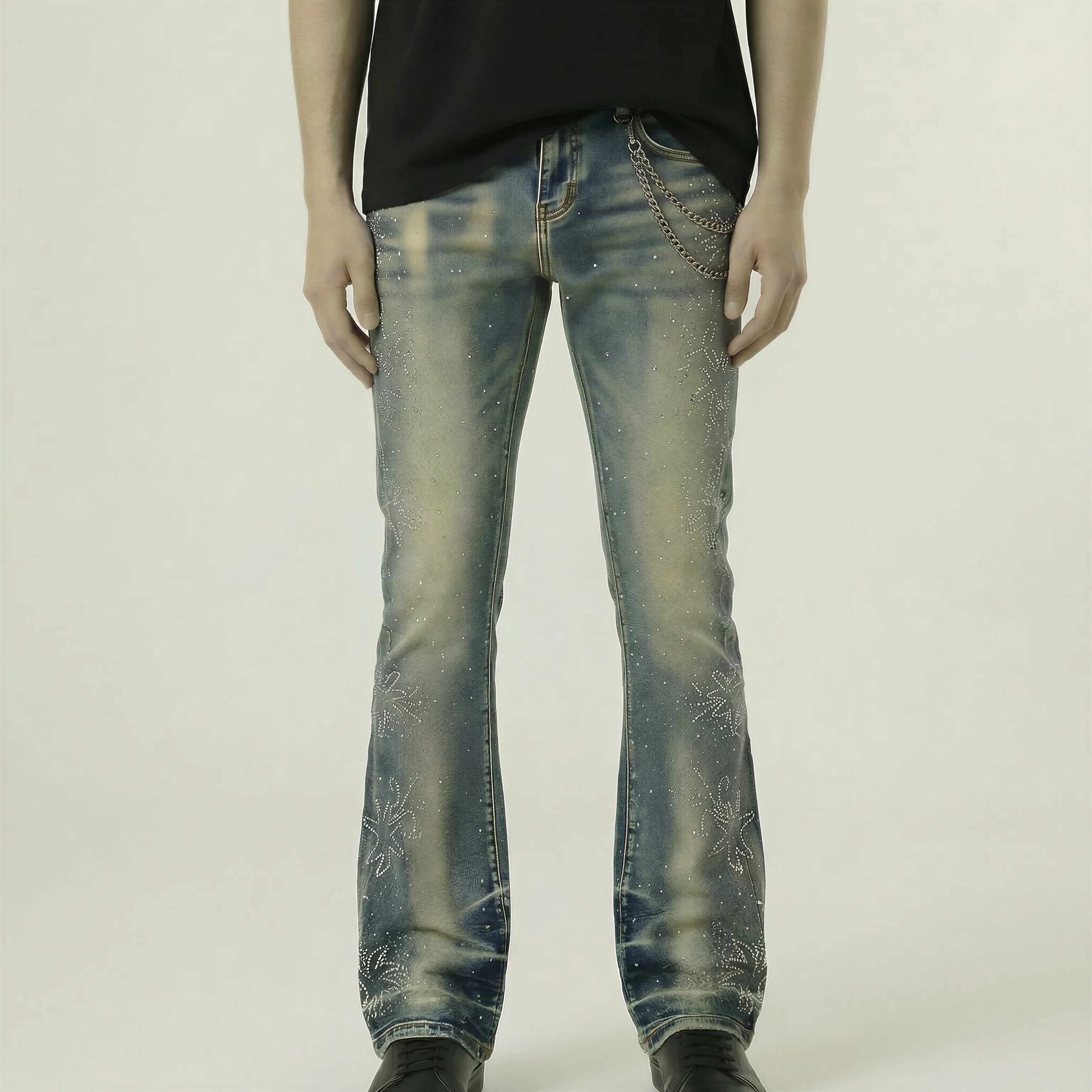 Red Poppy Faded Wash Jeans