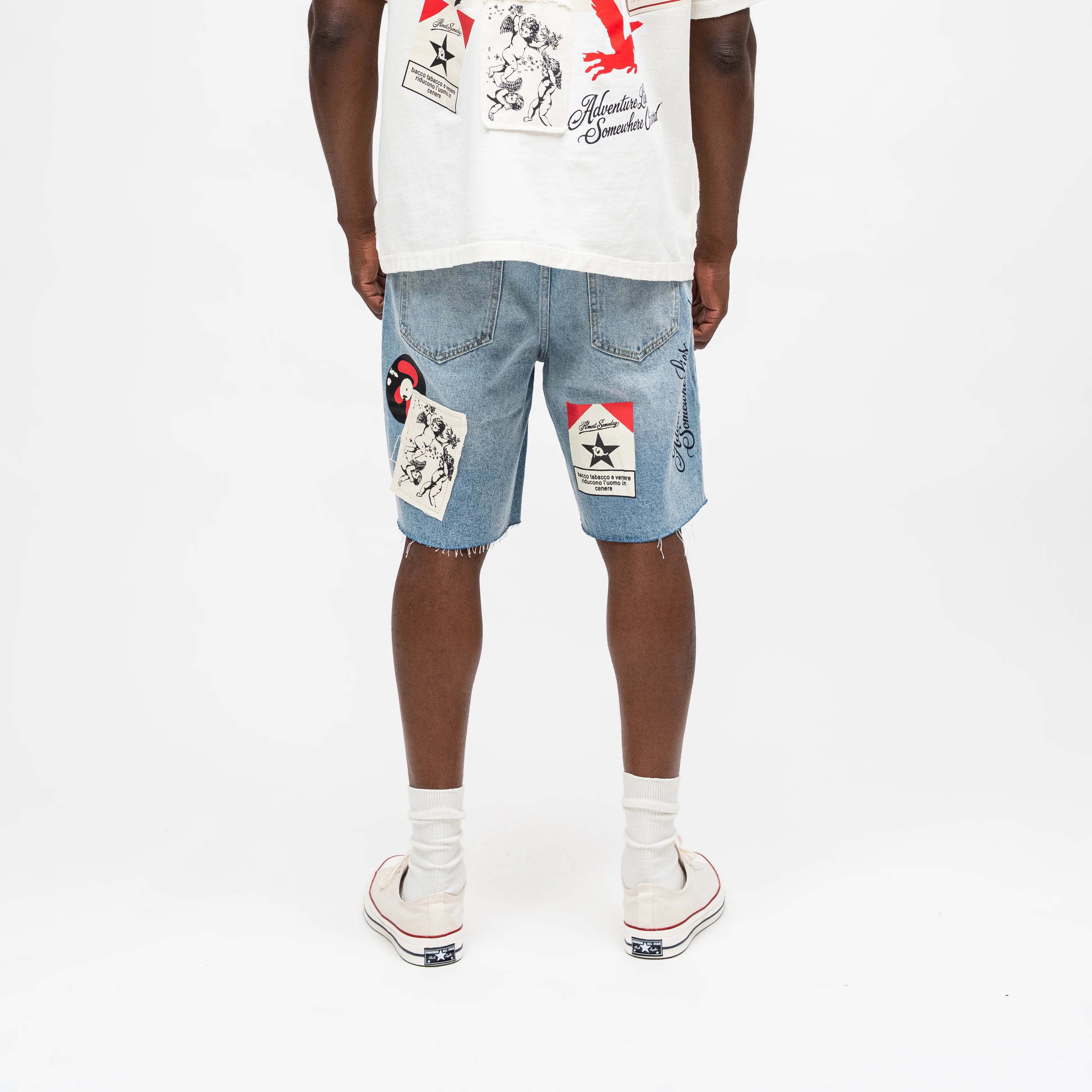 Almost Someday - Welcome Denim Jort - Blue Wash