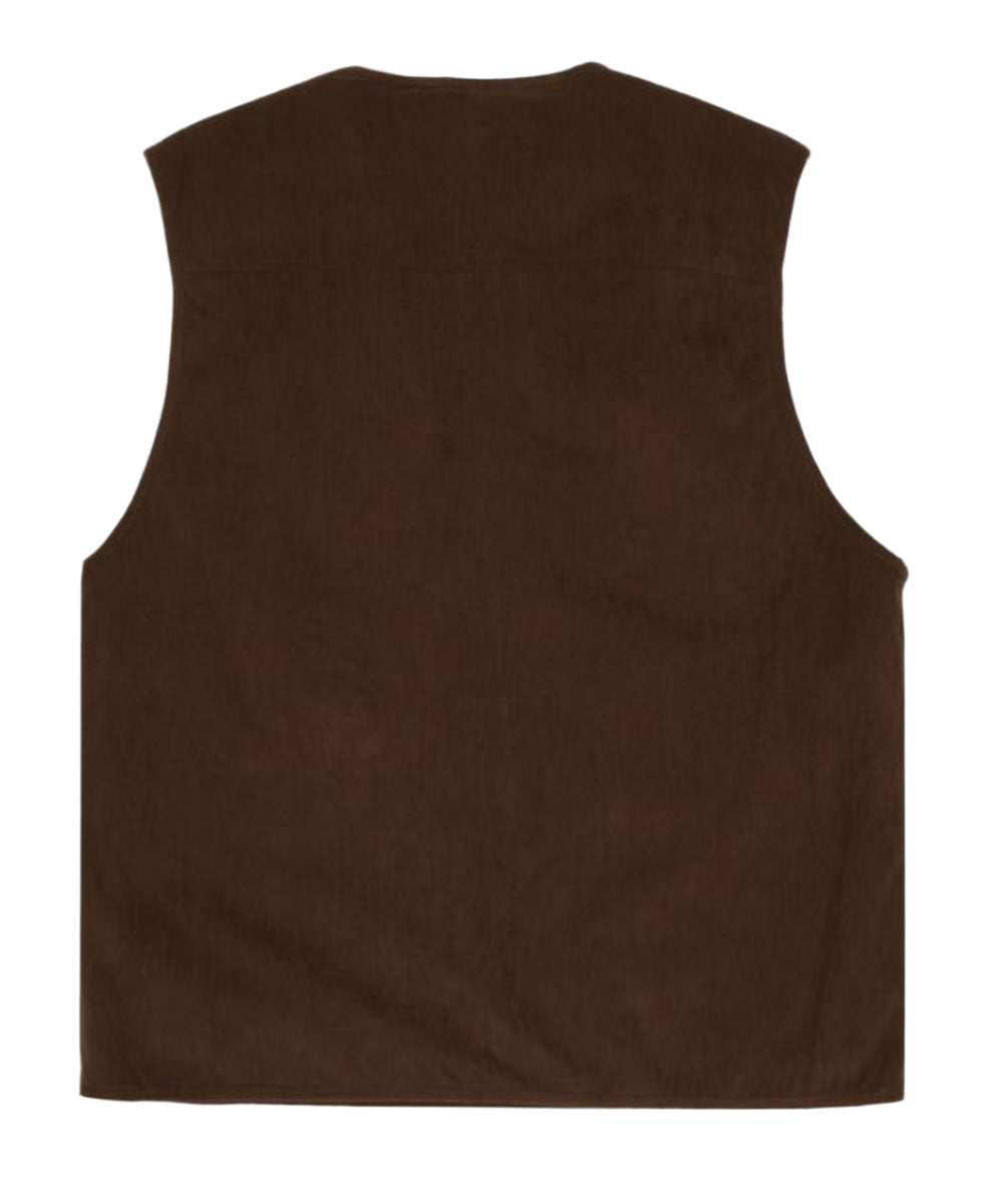 "SERGEANT" CORDUROY VEST BROWN