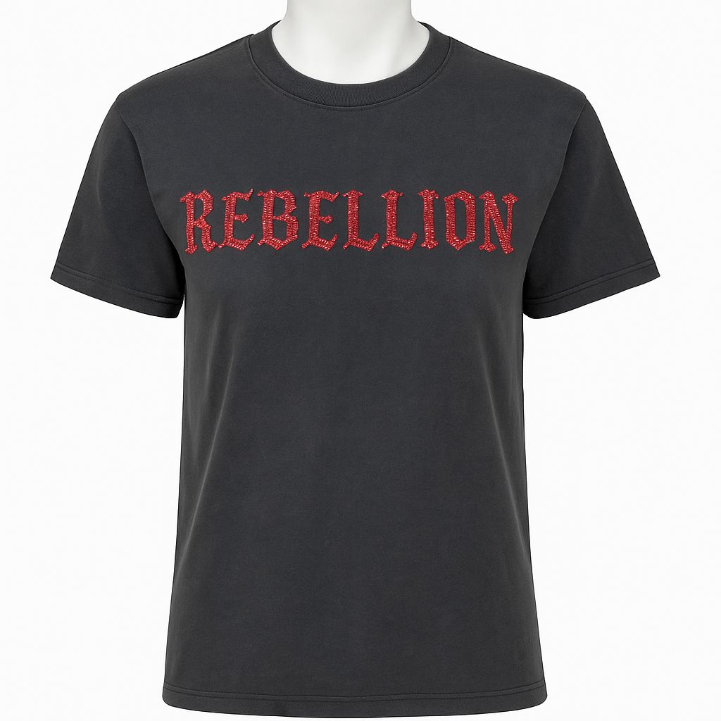 Reelistik Rebellion Diamond Rhinestone T-Shirt