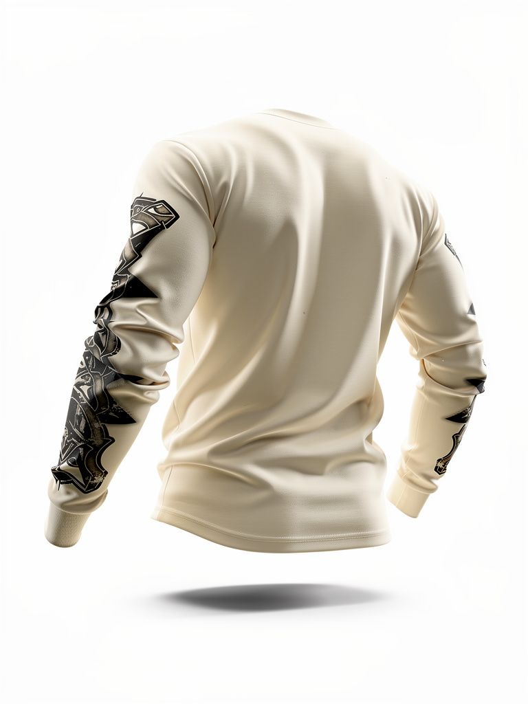 Red Poppy Men's White Sweatshirt