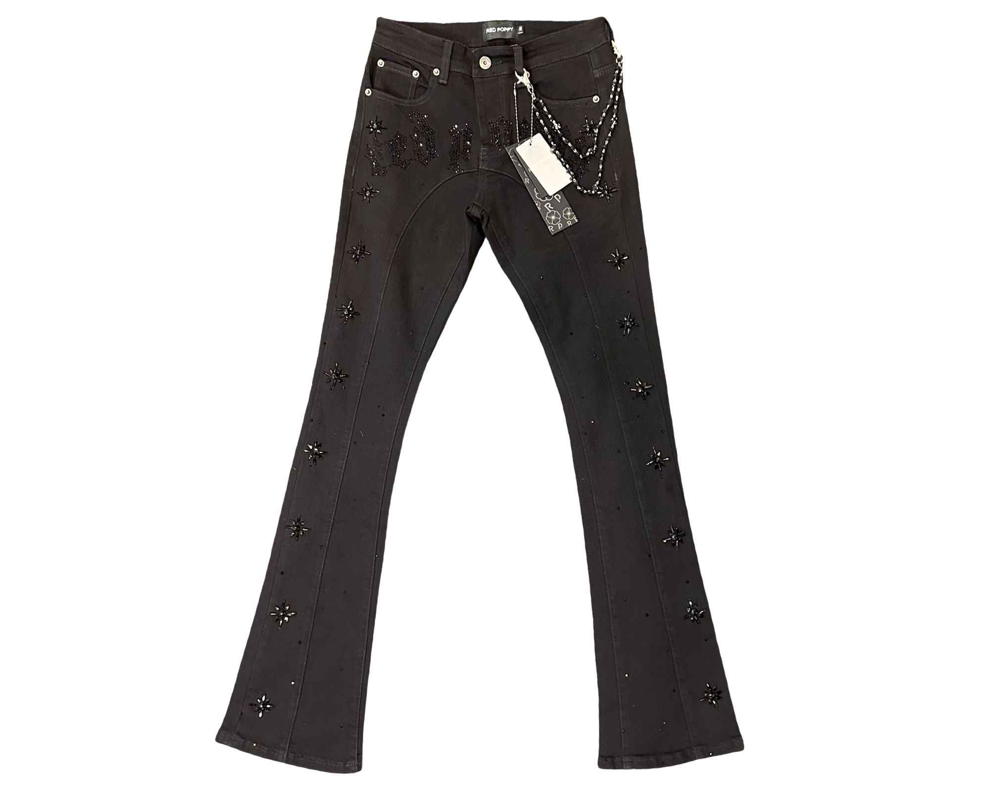 Red Poppy Women's Black Jeans