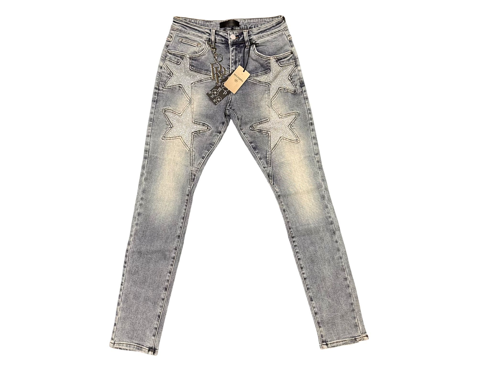 Red Poppy Light Wash Jeans