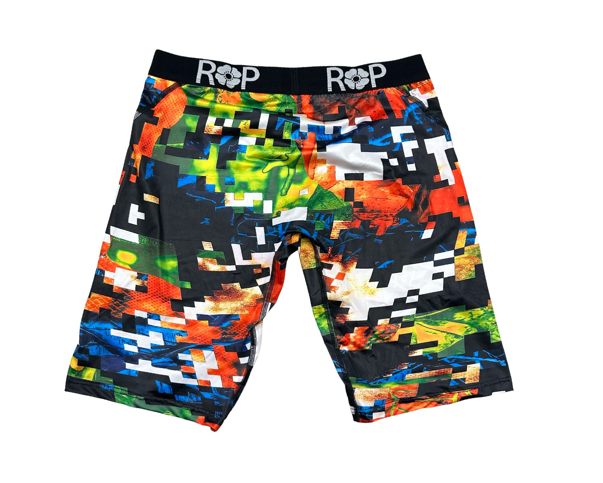 Red Poppy Shark Shorts - Graphic