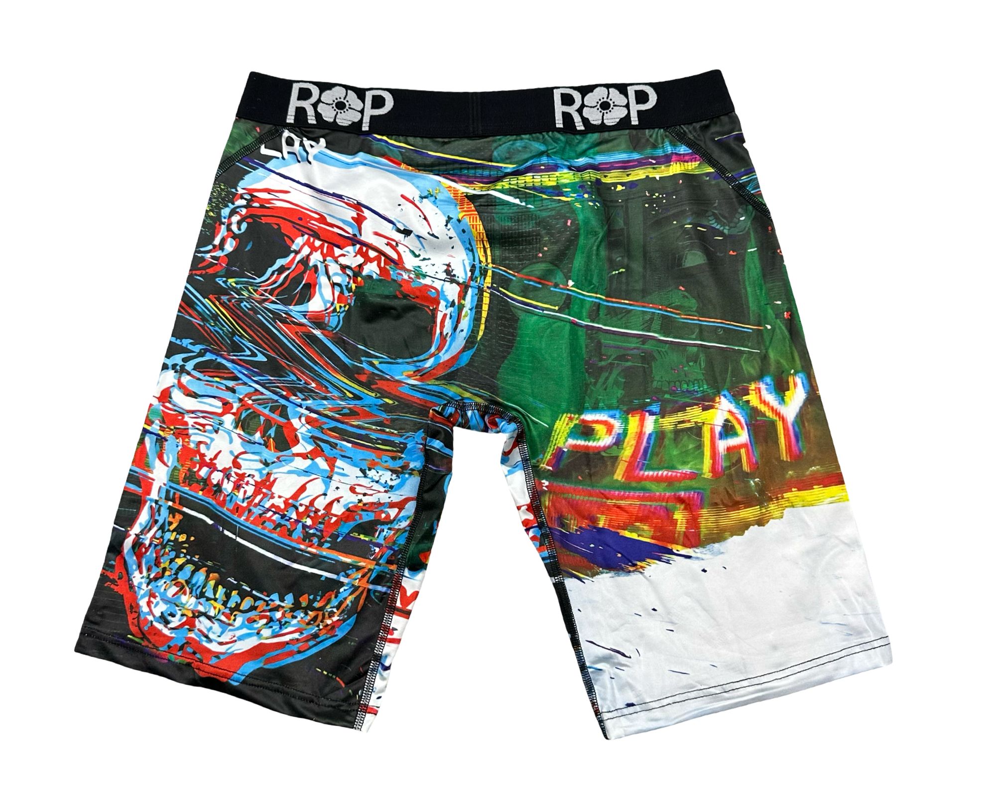 Red Poppy Skull Socks - Graphic