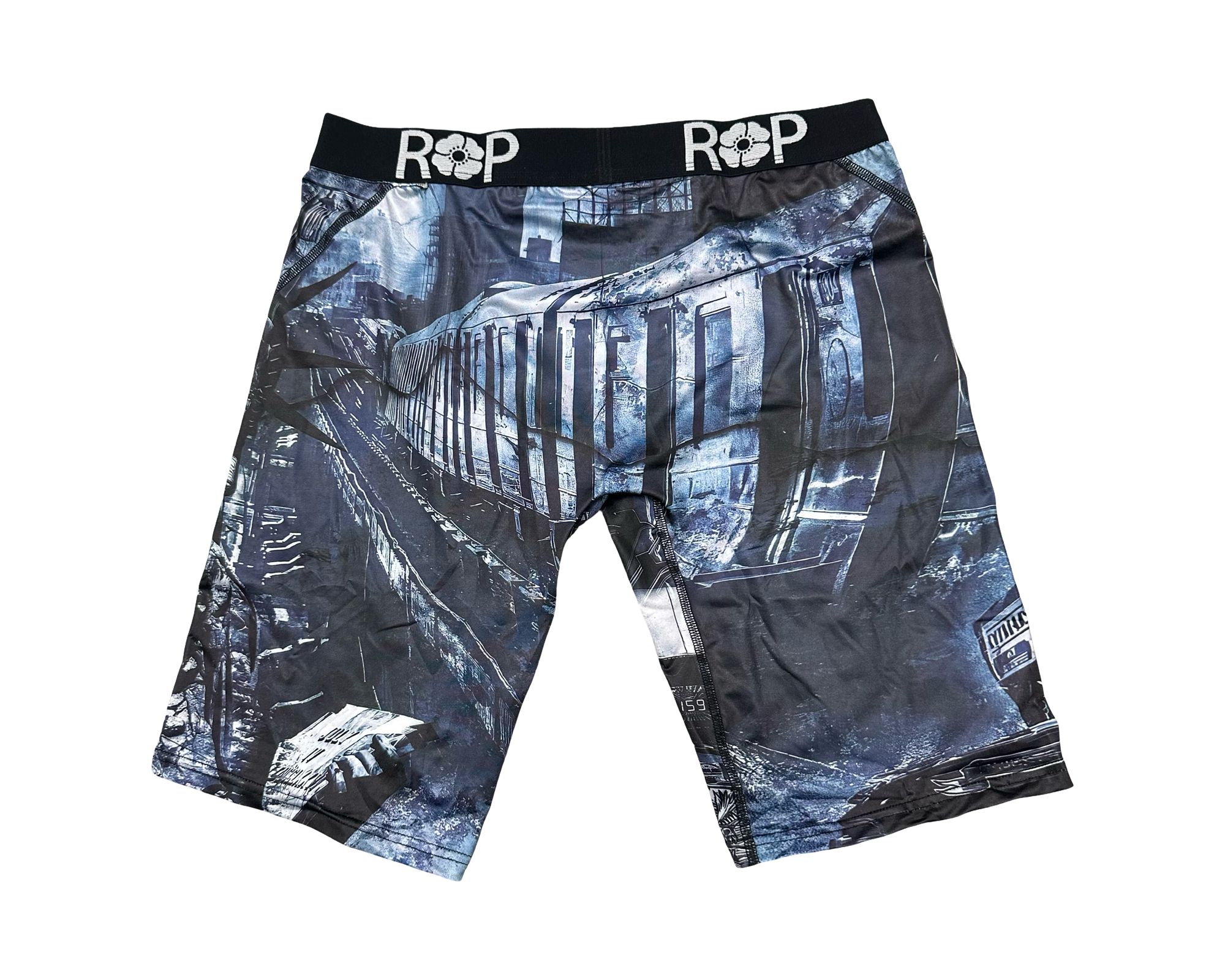 Red Poppy Collage Shorts - Graphic