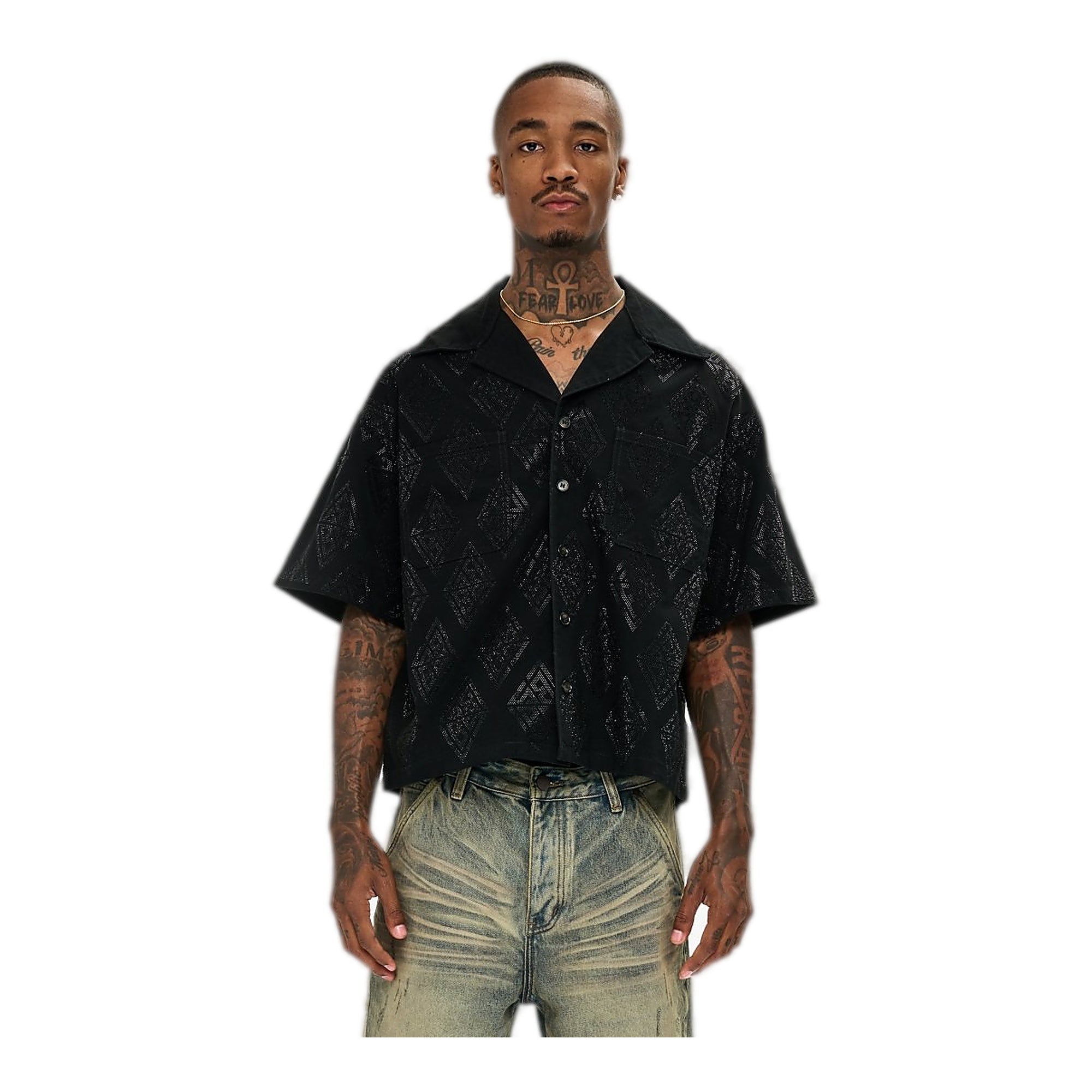 Valabasas Uplift Button Down Men's Shirt - Black