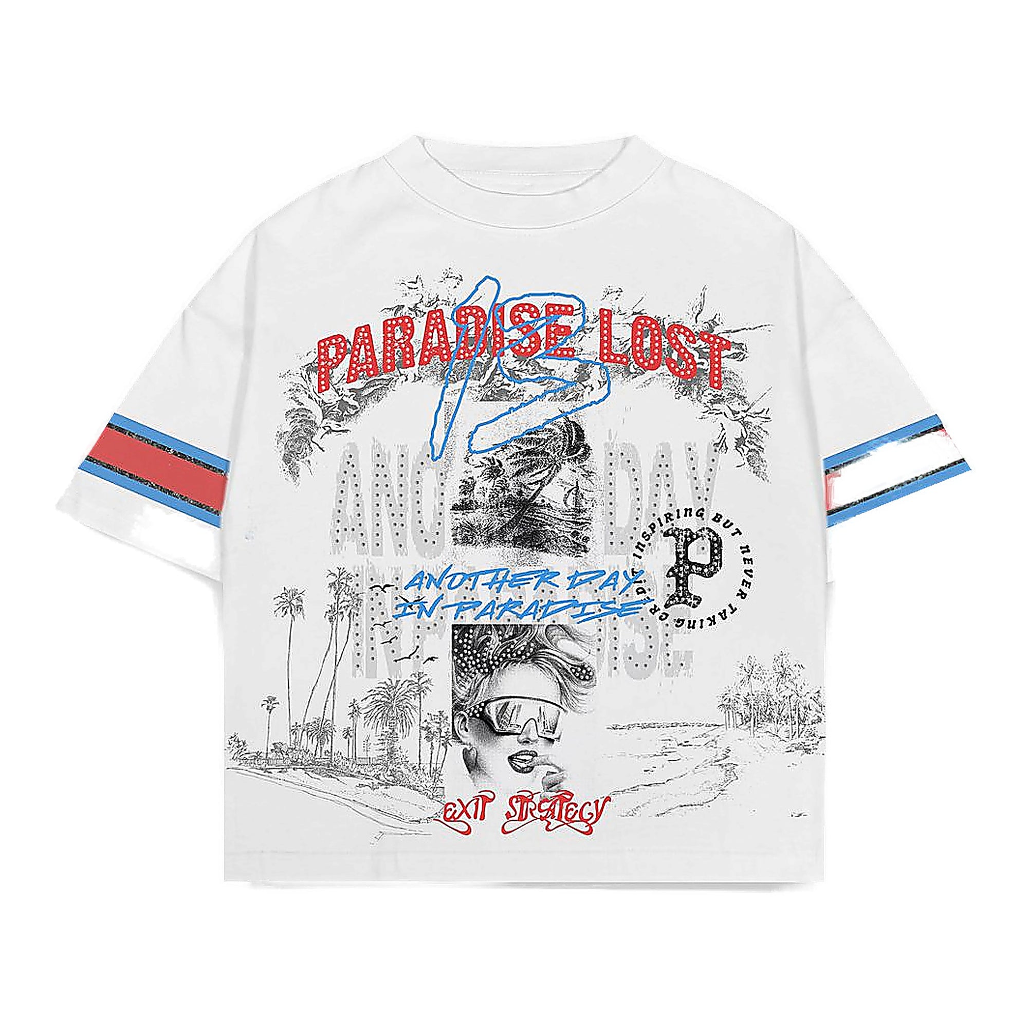 Paradise Lost Vision T-Shirt - Oversized Graphic White