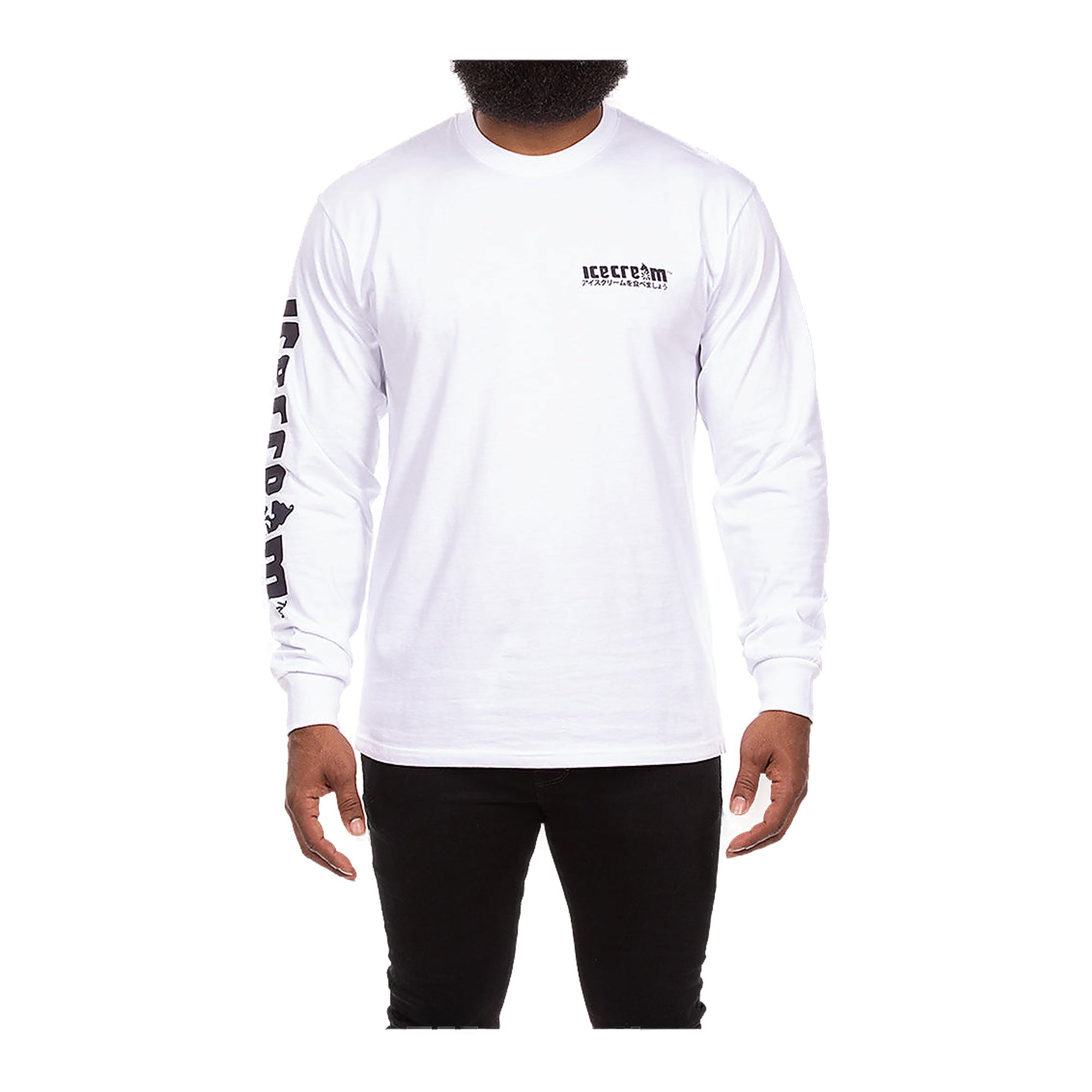 Ice Cream Truck Ls Knit Men's Shirt - White