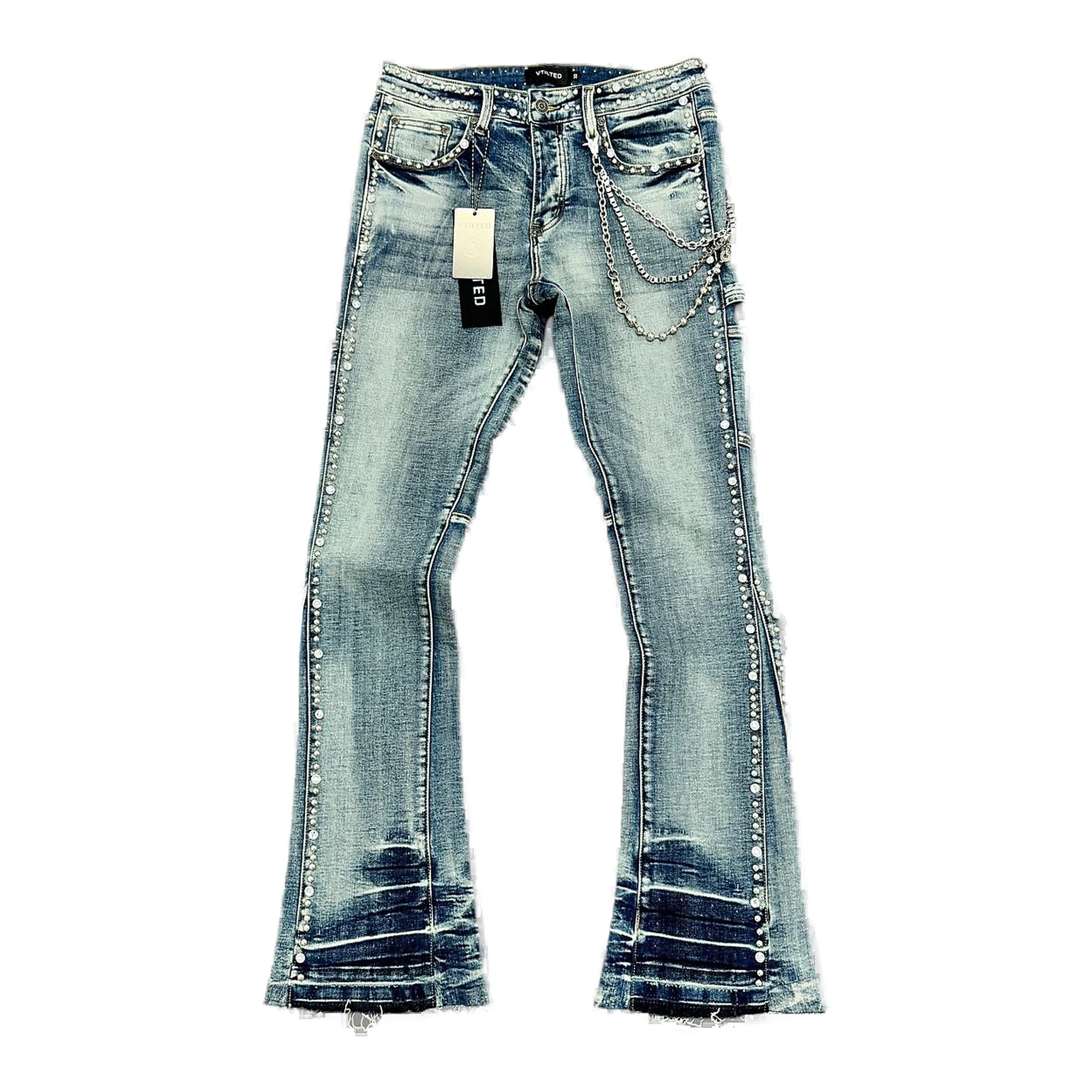 Vtilited Jeans Men's Denim Pants - Light Wash