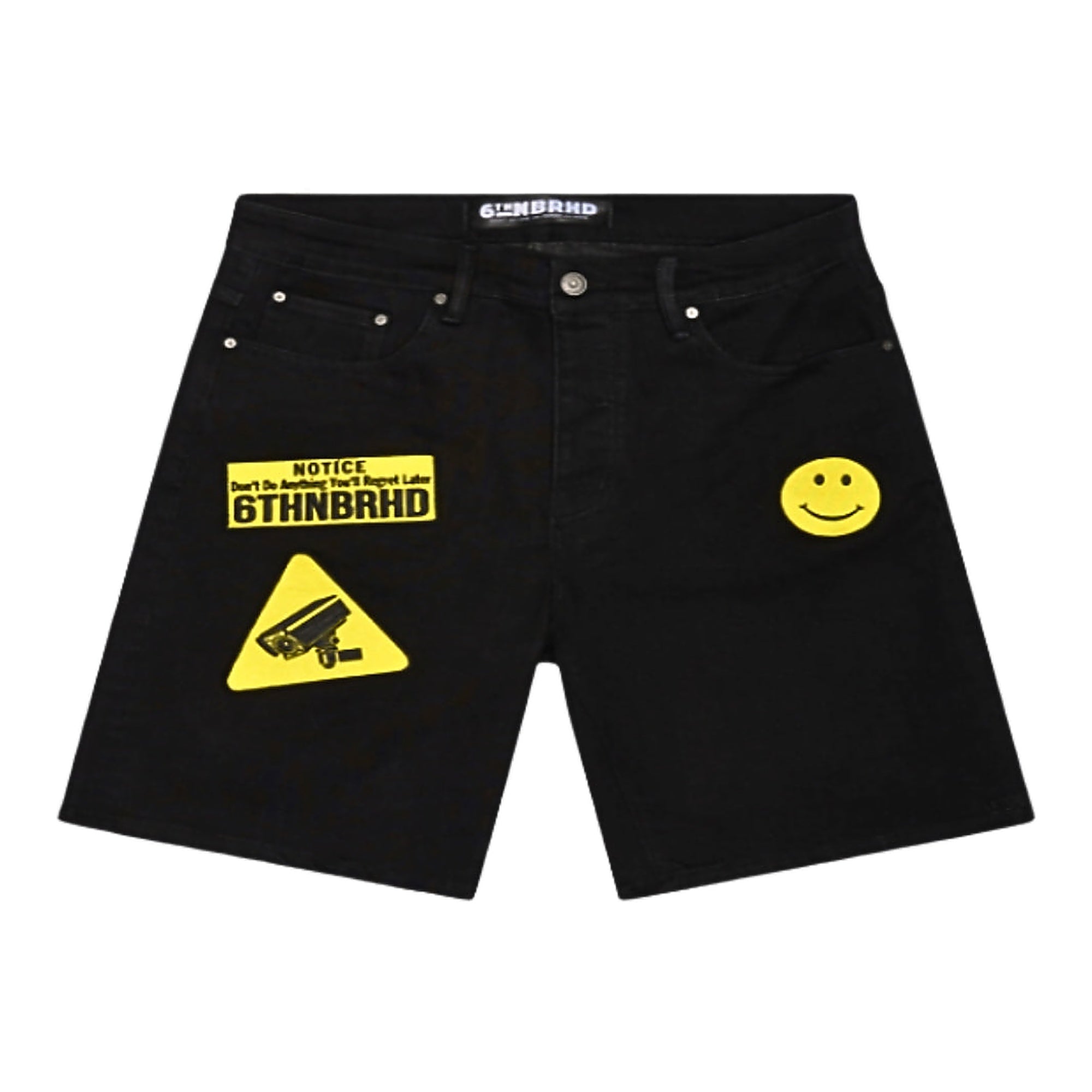 6Th Nbrhd "Surveillance" Shorts - Black