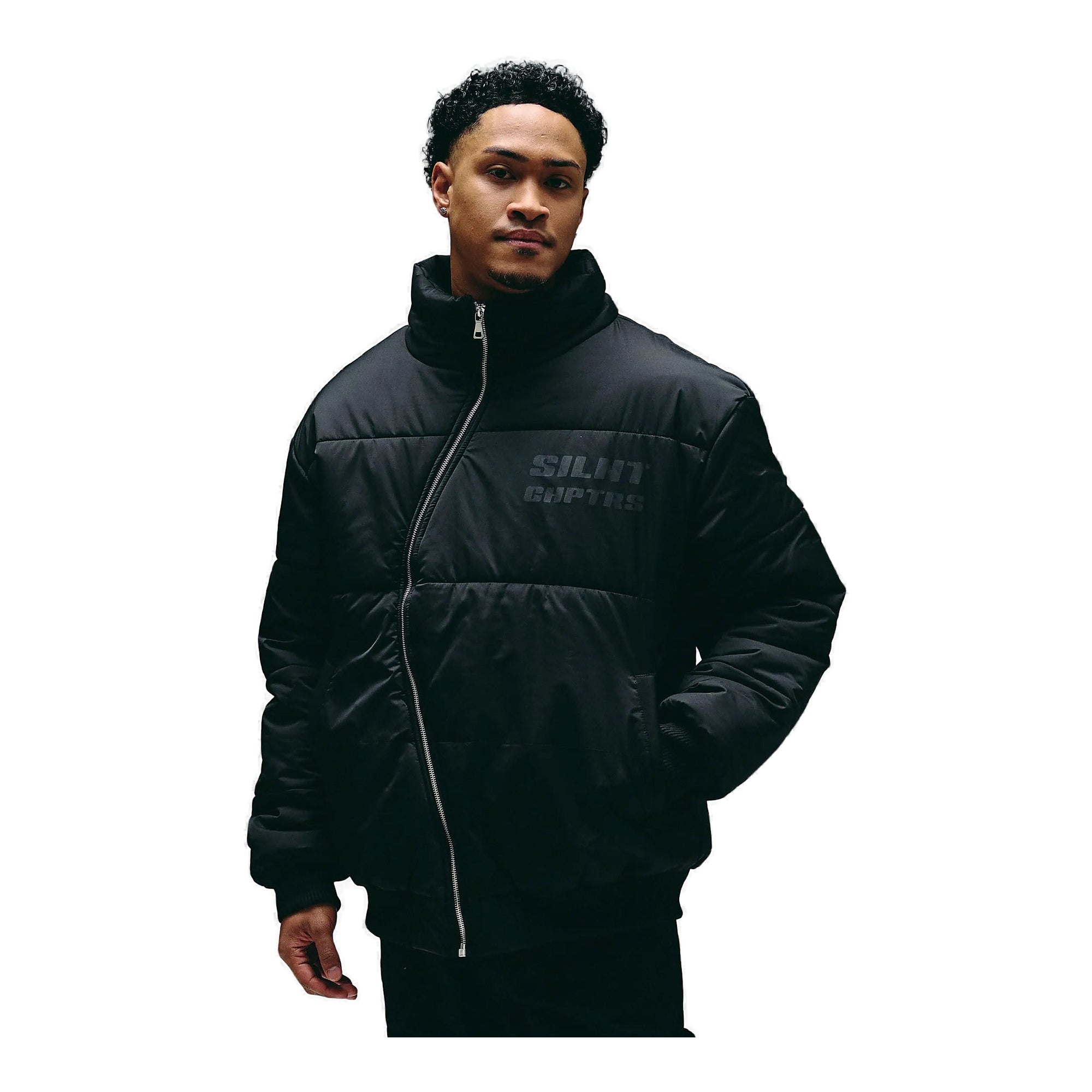 Silnt Chptrs Asymmetrical Puffer Jacket - Quilted