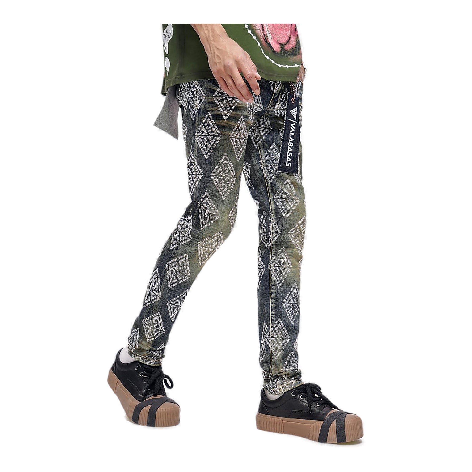 Valabasas Diamond Jeans - Rhinestone