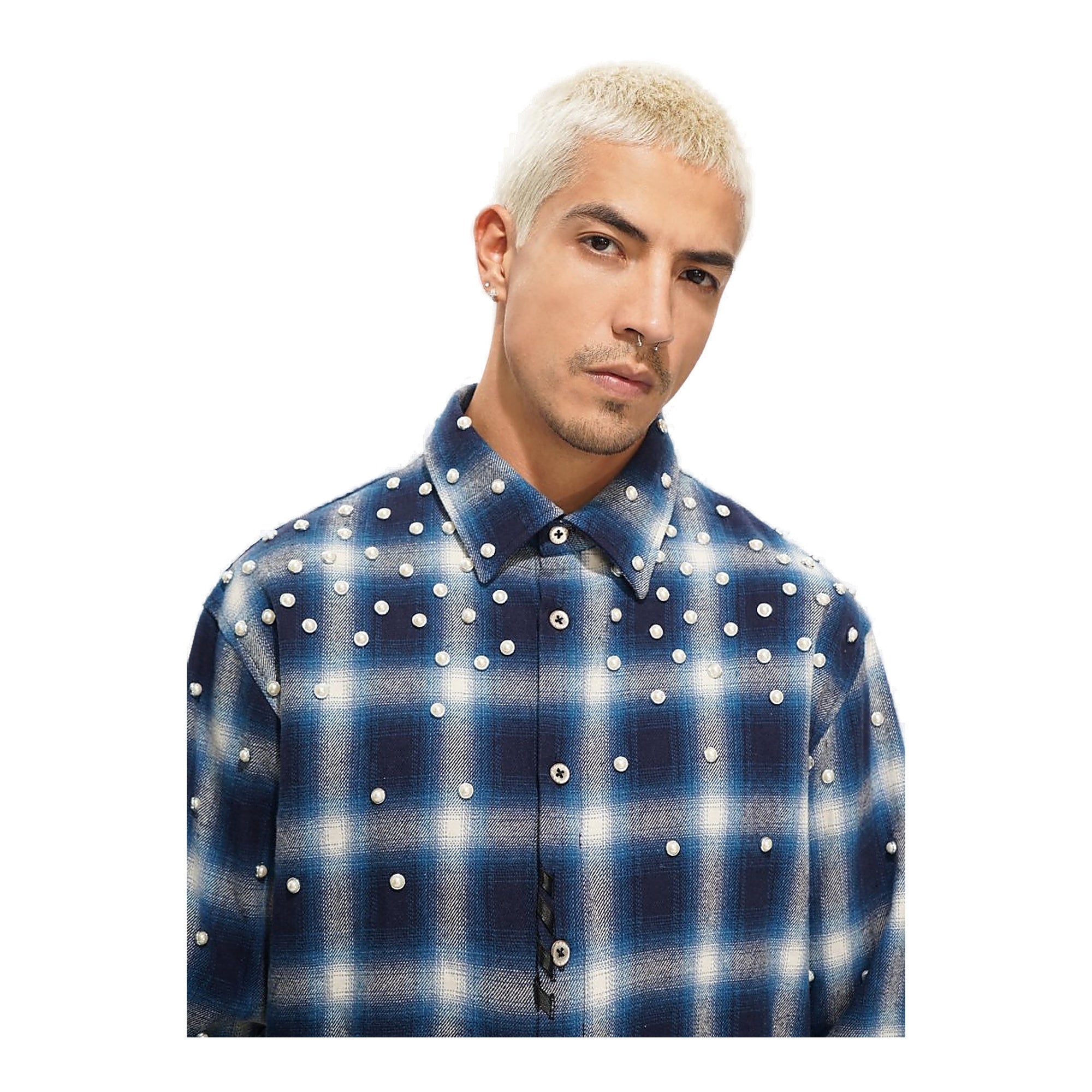 Valabasas Cadence Blue Flannel Men's Shirt - Blue Color