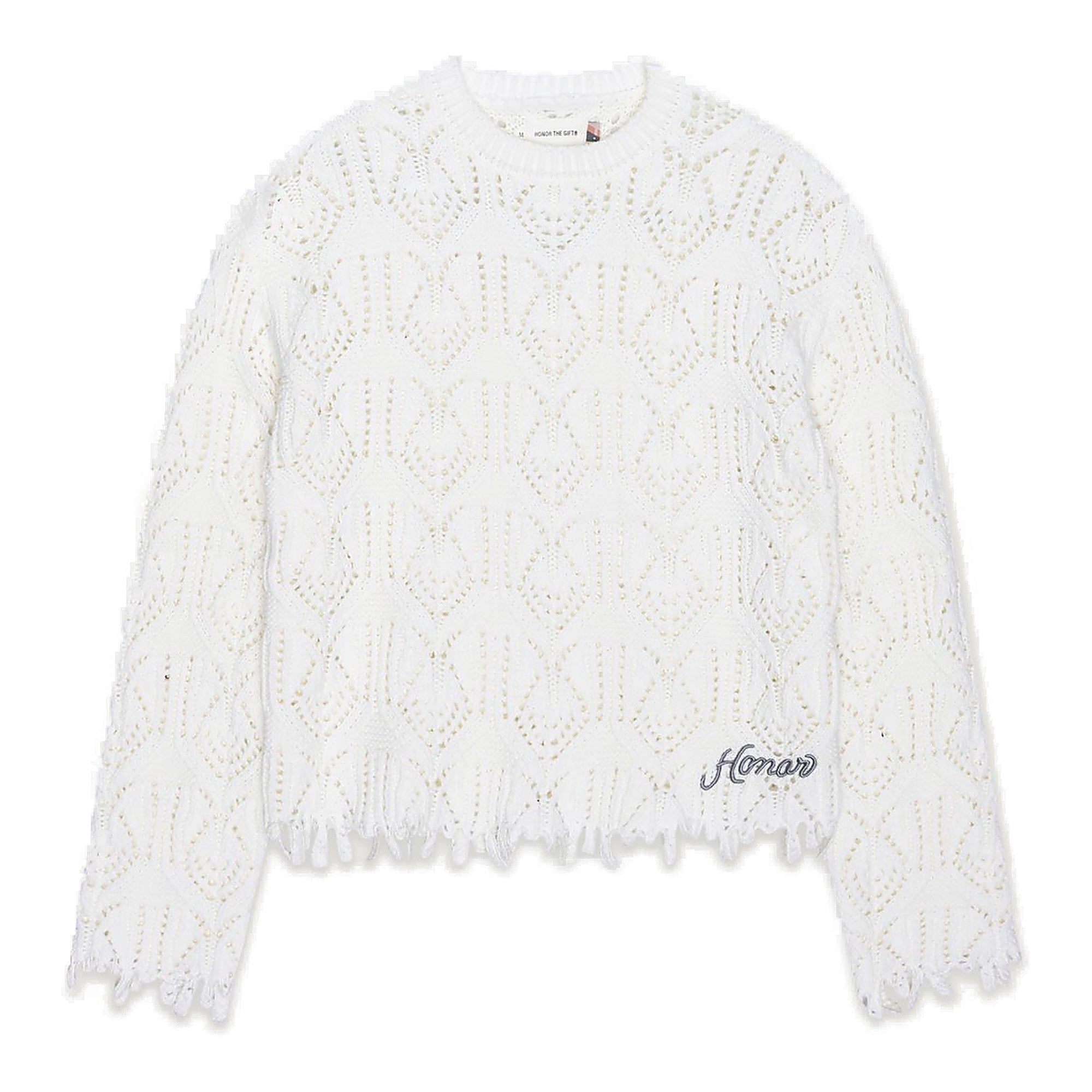 Honor The Gift Crochet Cable Sweater