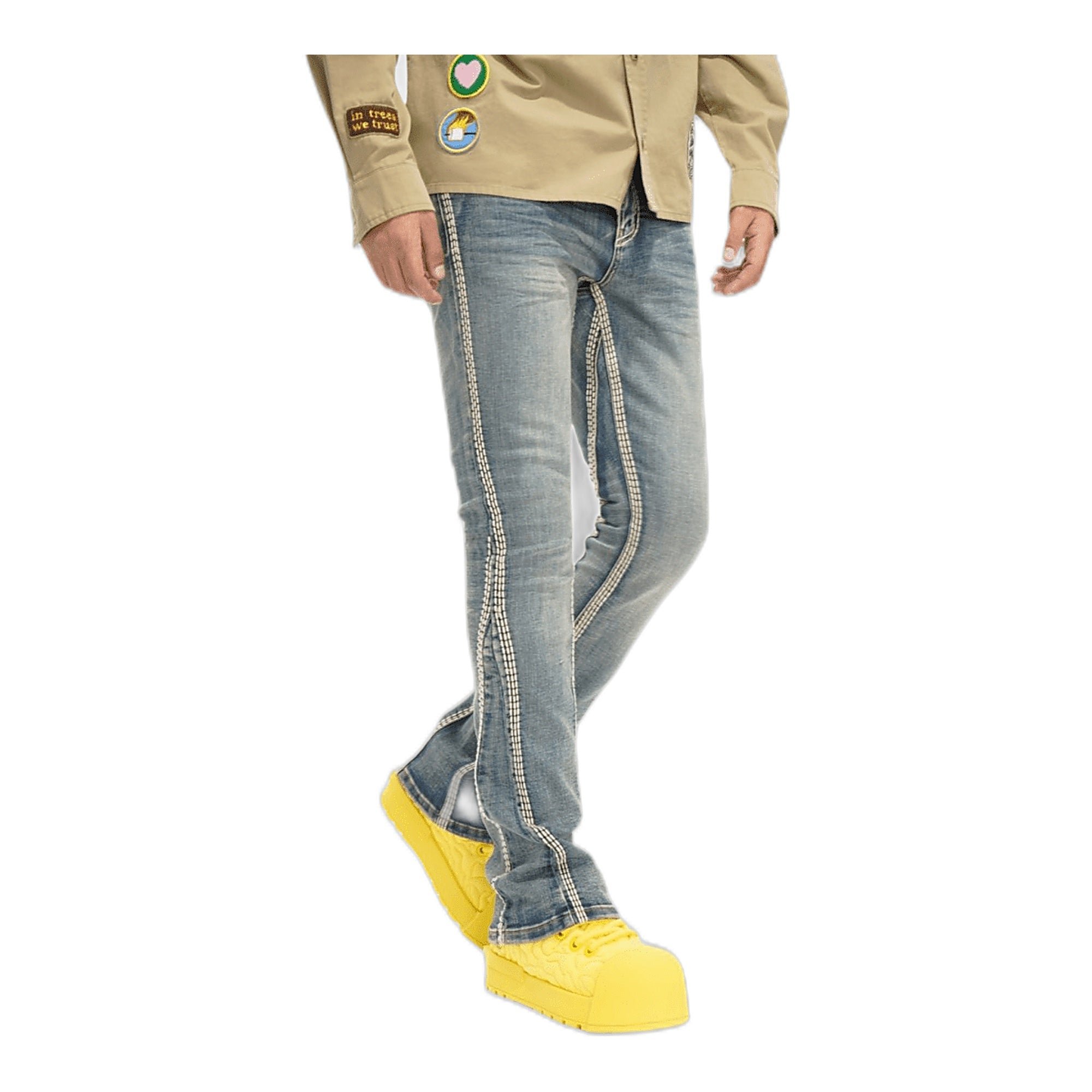Valabasas Cody Stacked Men's Skinny Jeans - Light Wash
