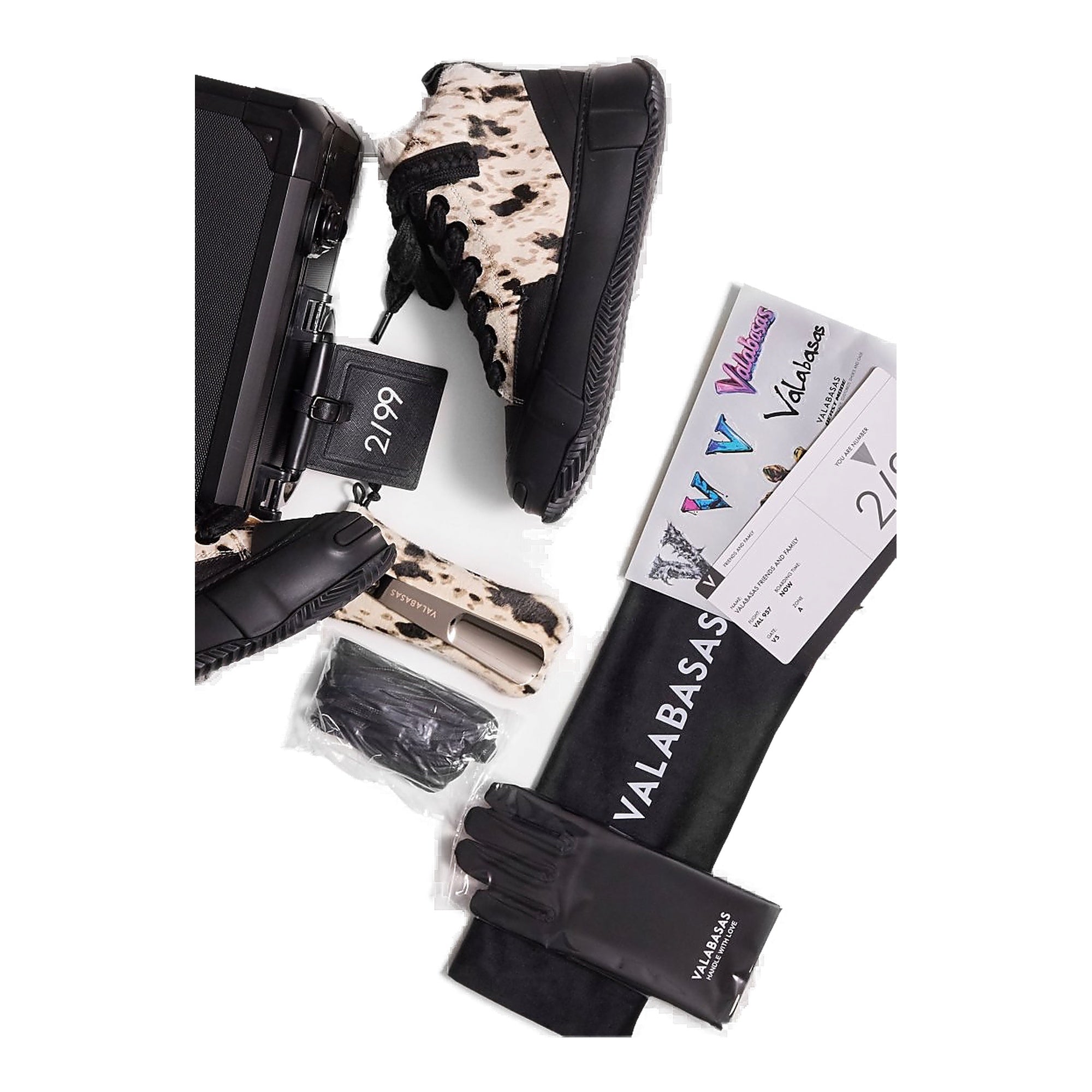 Valabasas Vision 400 High Speckle Black Men's High Tops - Sleek Black Design