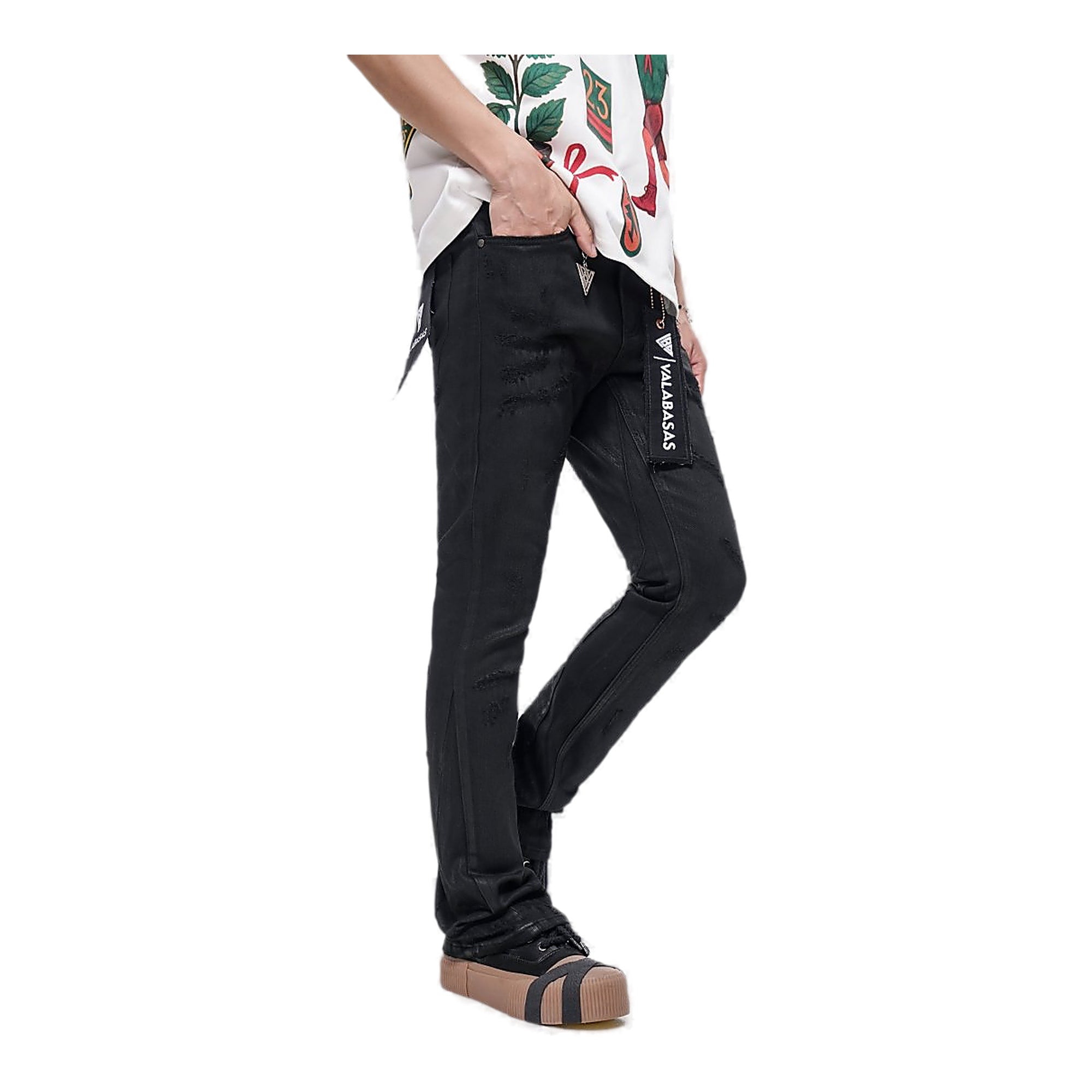 Valabasas Waxed Jeans - Stacked
