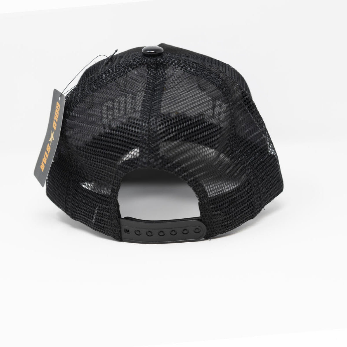 Gold Star Star Trucker Hat - Black