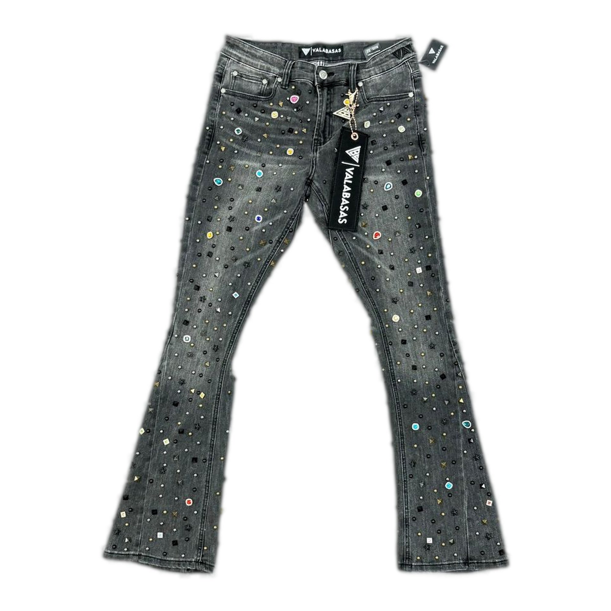 Valabasas Alguero Stacked Embellished Jeans