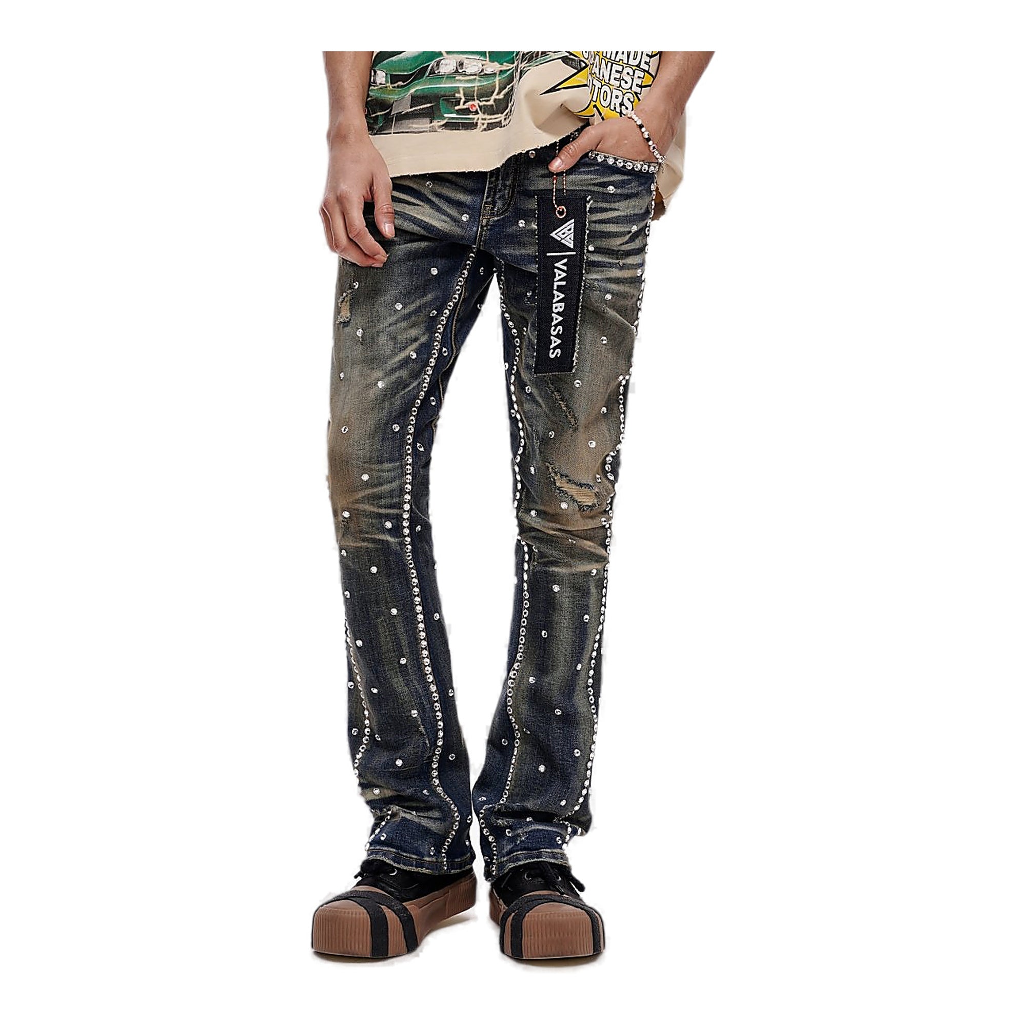 Valabasas Canal Jeans - Rhinestone