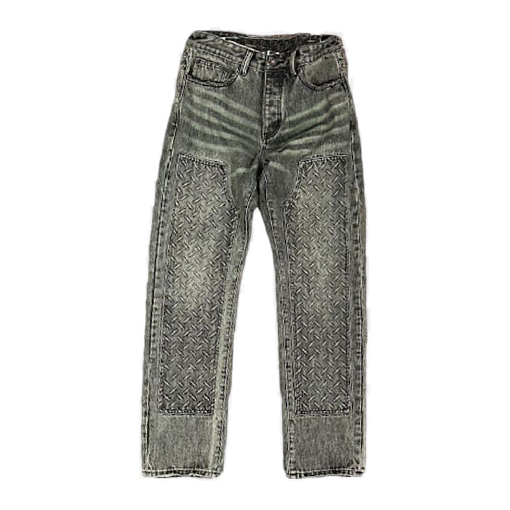 6th Nbrhd Chrome Jeans - Textured Panels