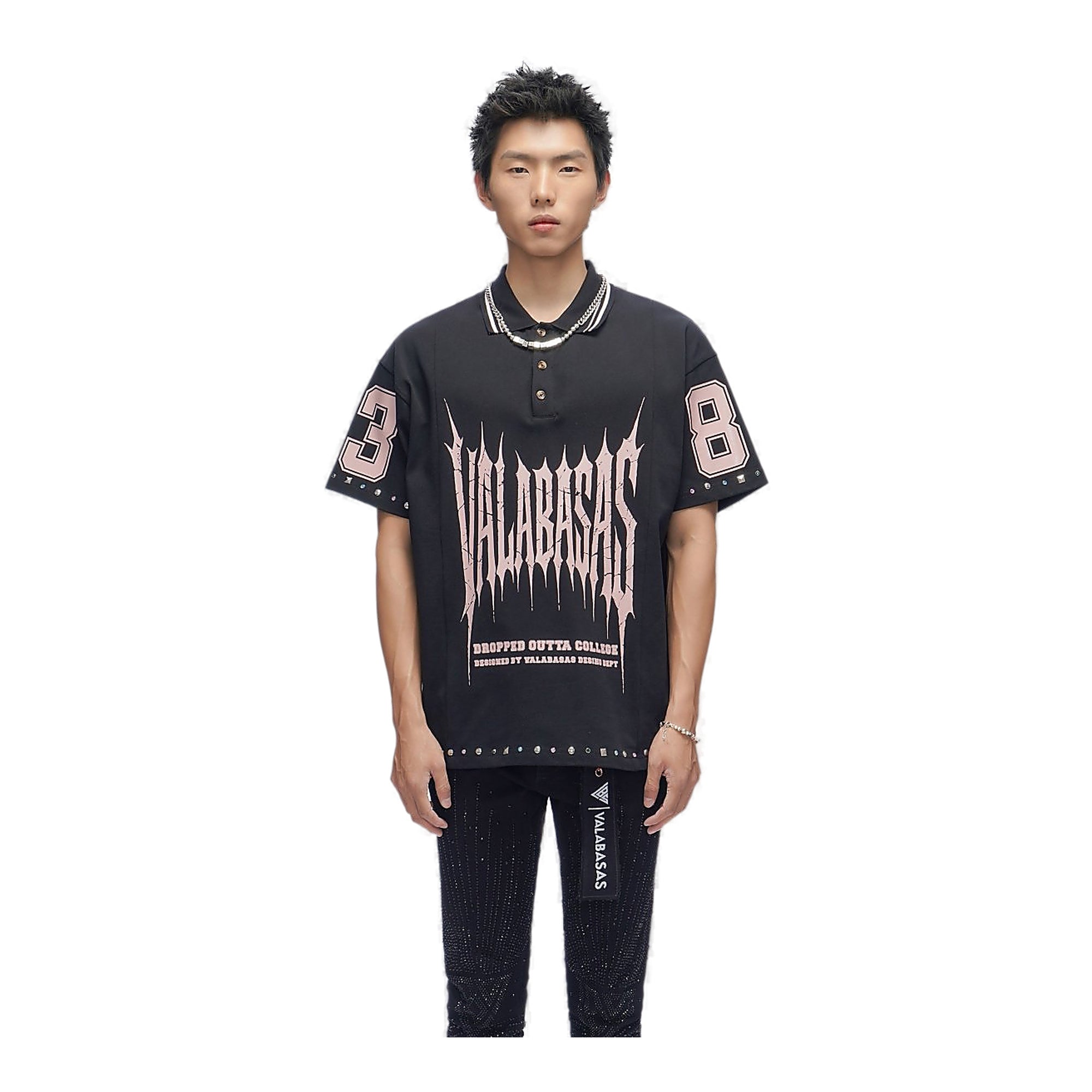 Valabasas 83 Polo Shirt - Graphic Black