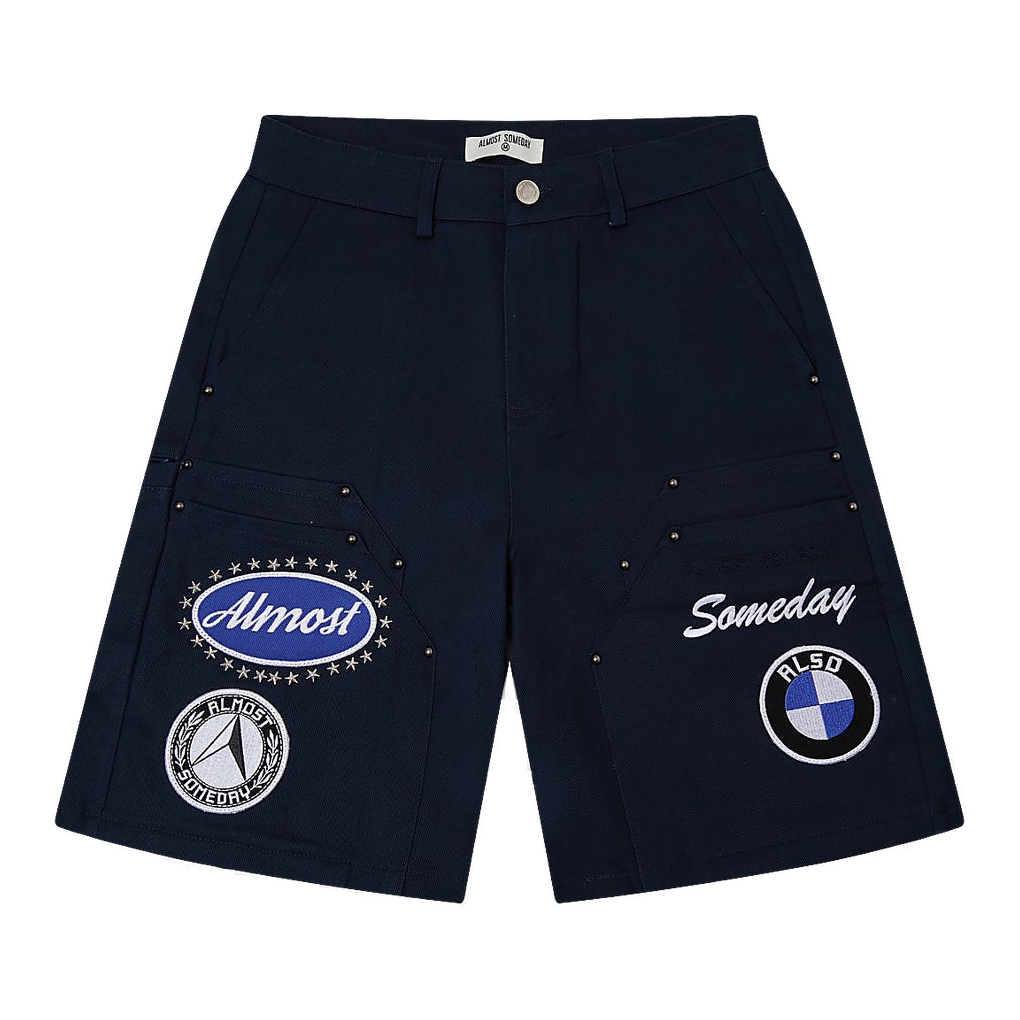 Almost Someday Patch Shorts - Embroidered