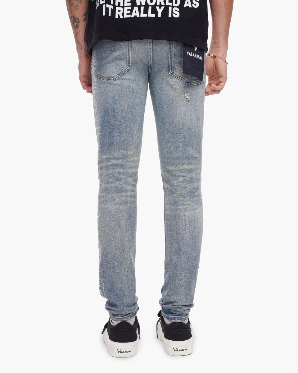 Bengal Skinny Blue Washed Jeans - Valabasas