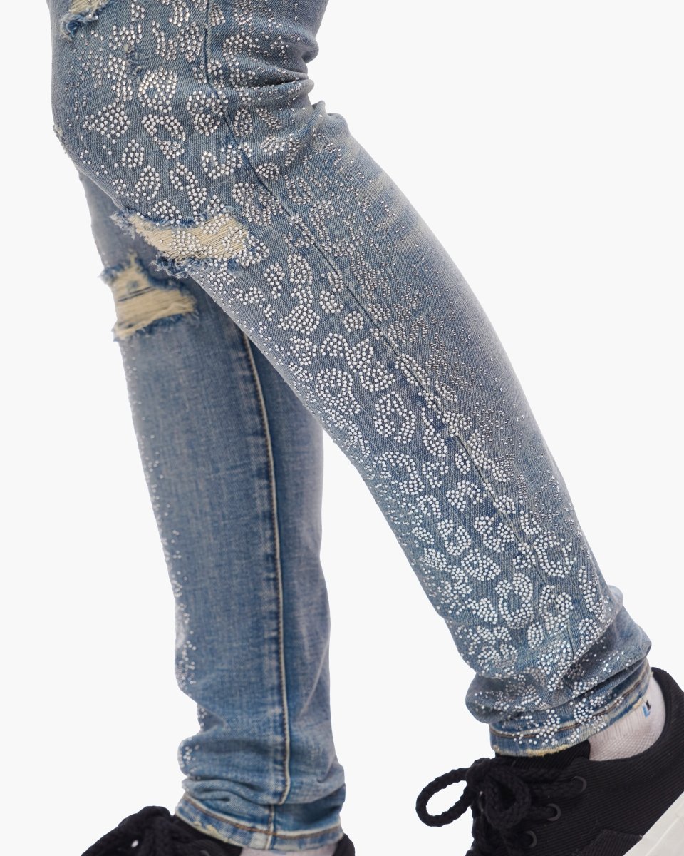 Bengal Skinny Blue Washed Jeans - Valabasas