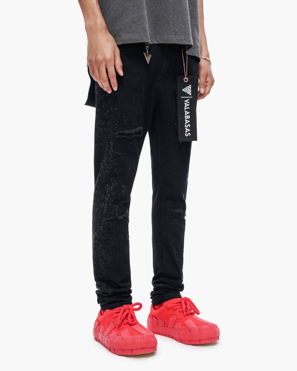 Bengal Skinny Jet Black Jeans - Valabasas