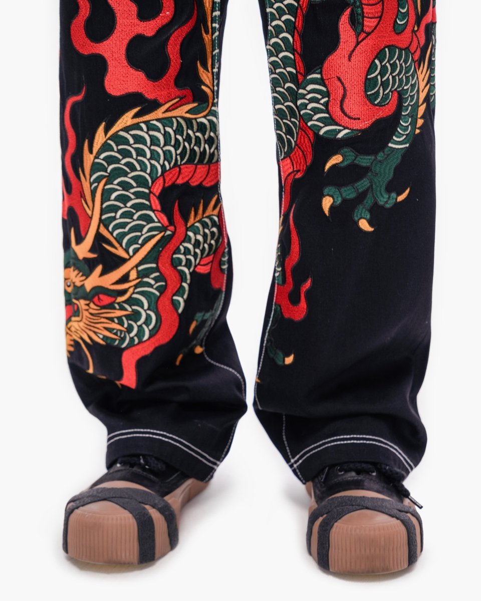 Blaze Fang Straight Leg Denim Jet Black - Valabasas