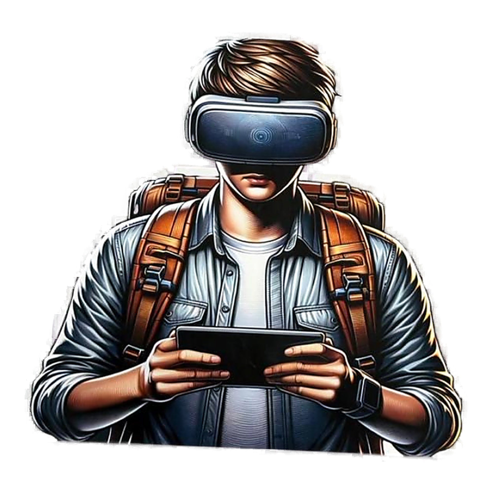 Fame Culture "Virtual" T-Shirt - Graphic Print