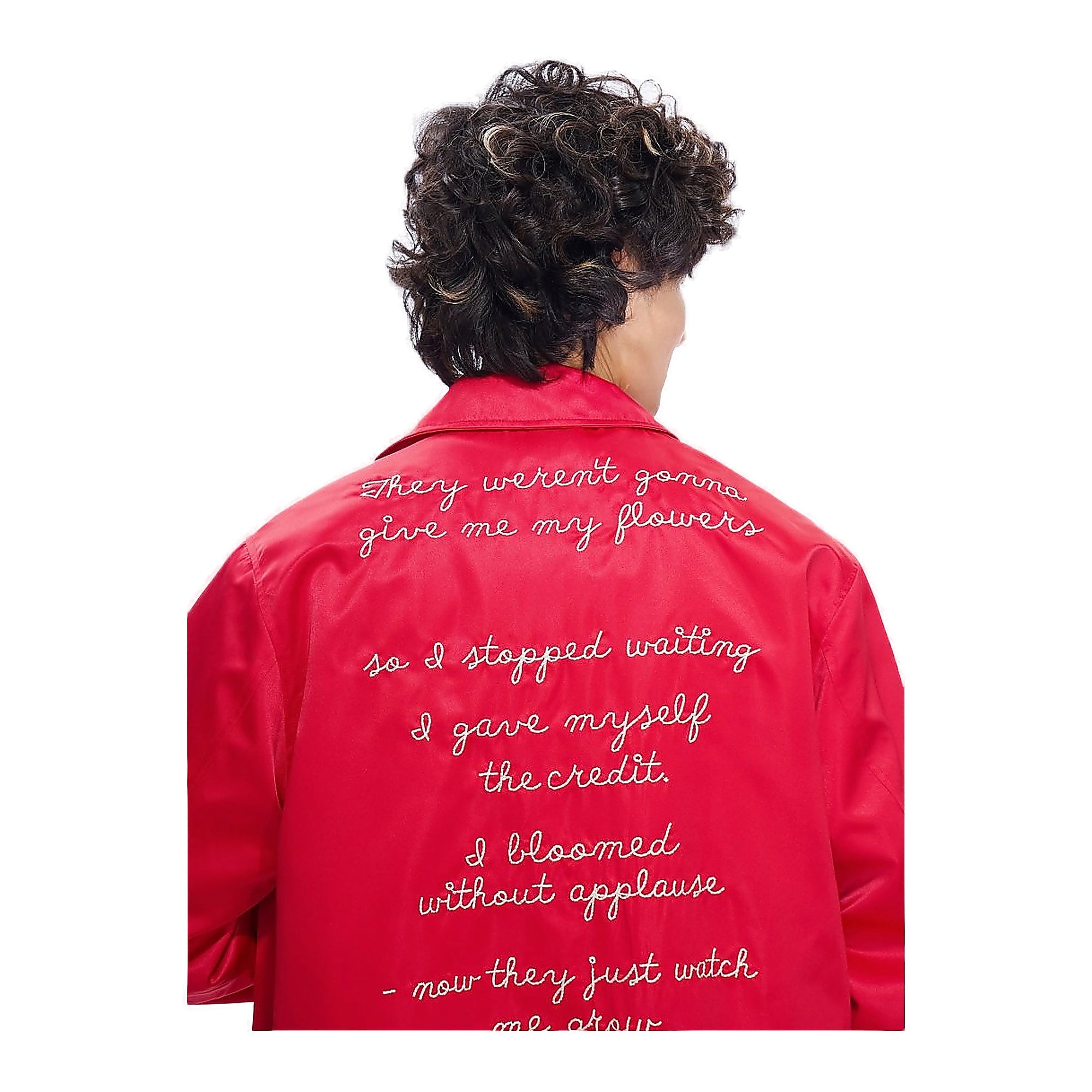 Valabasas Applause Varsity Jacket - Embroidered Red