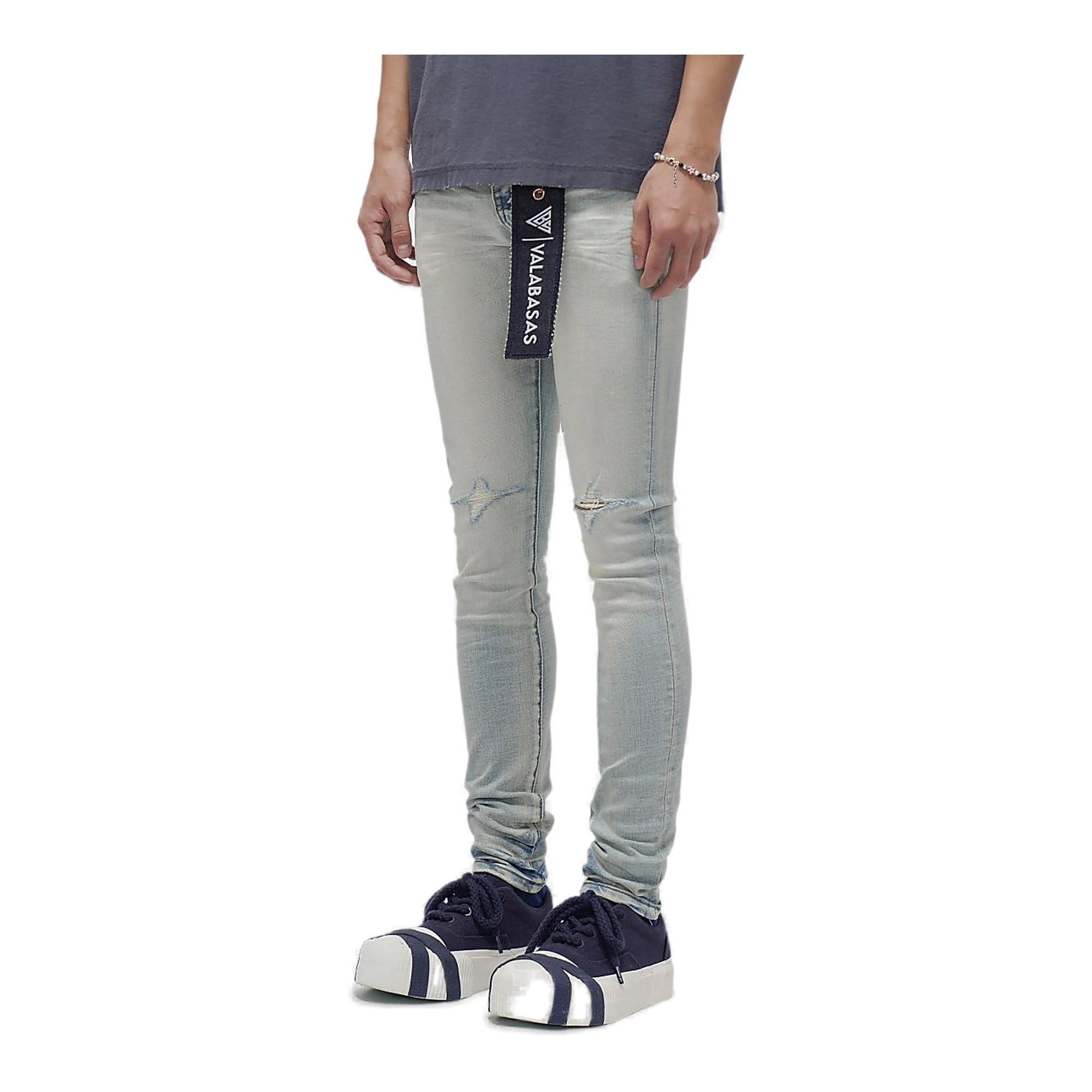 Valabasas Knee Jeans - Distressed