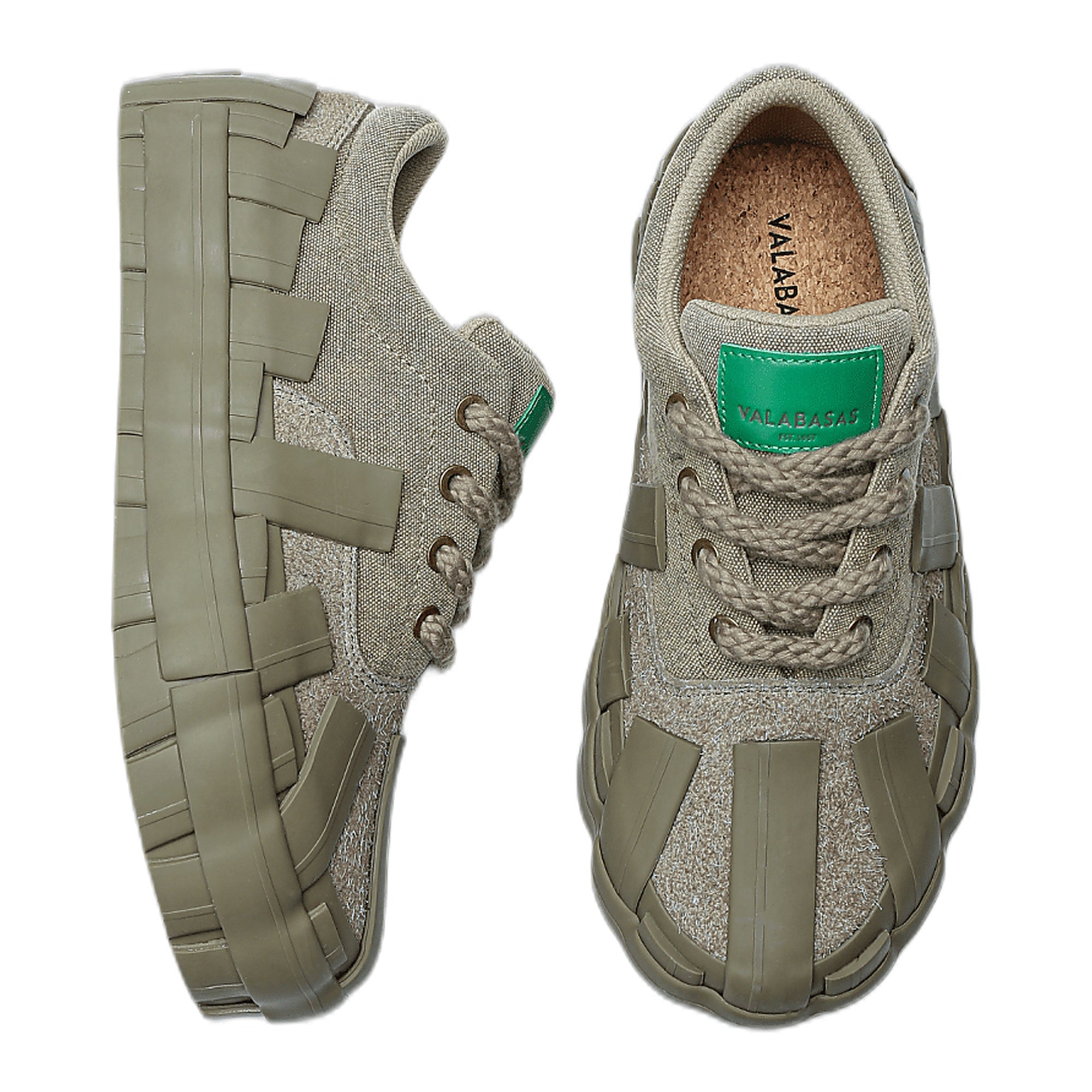 Yuratsu 100 Olive Shoes - Beige Sneakers
